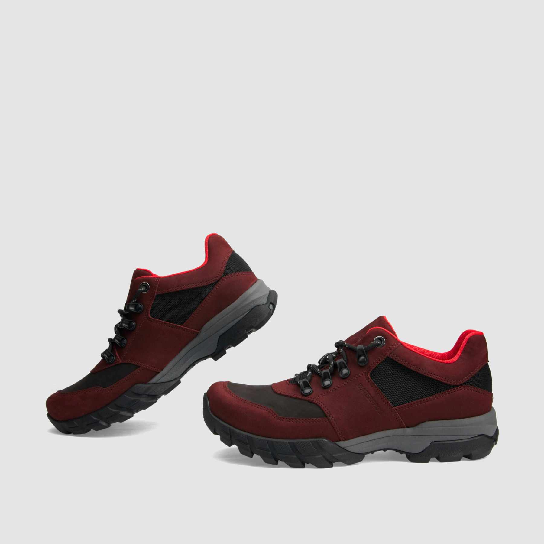 TAPI B-9155 trekking shoes, burgundy, waterproof nubuck 