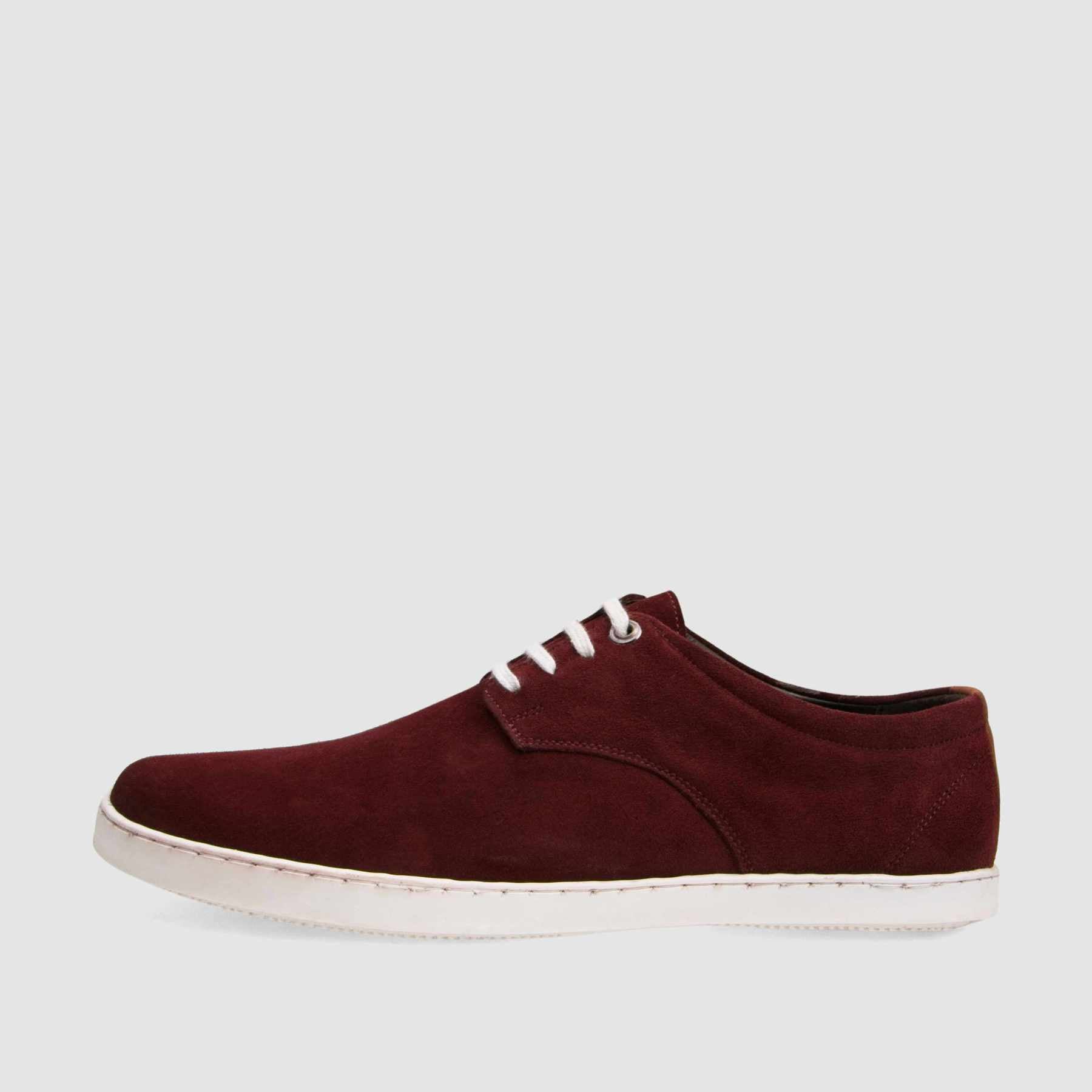 TAPI sneakers C-6580 burgundy suede leather