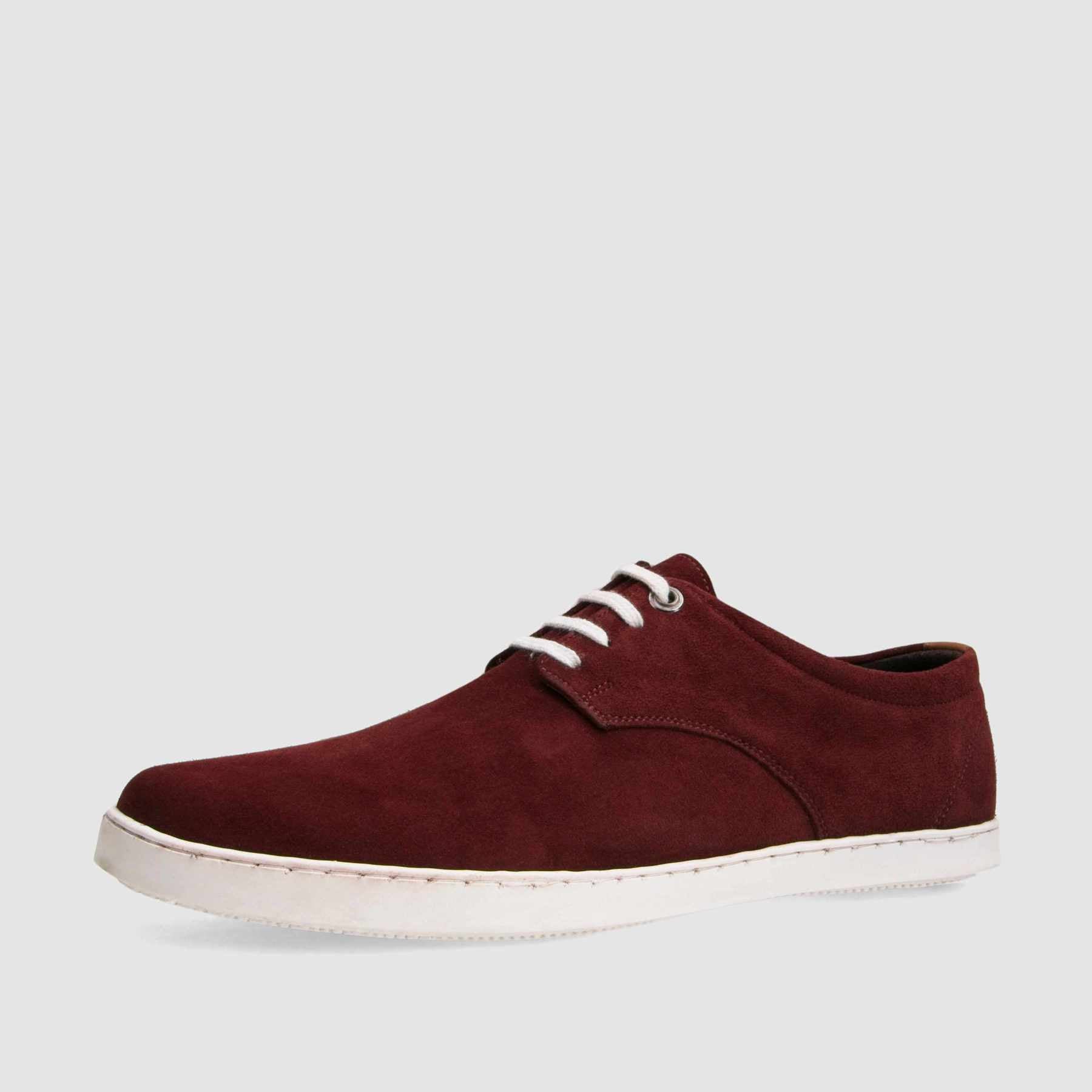 TAPI sneakers C-6580 burgundy suede leather