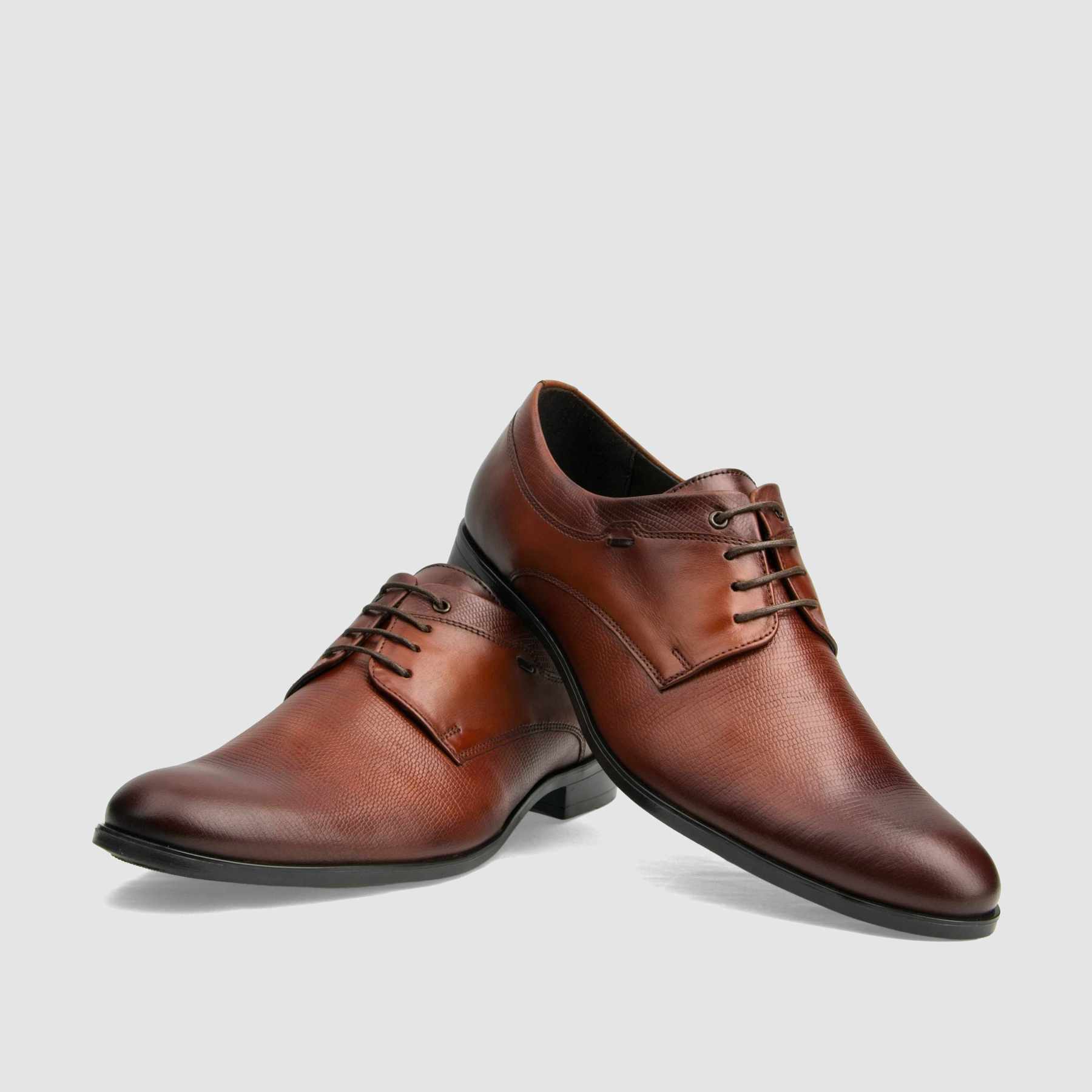 TAPI C-7036 formal shoe, brown, grain embossed leather