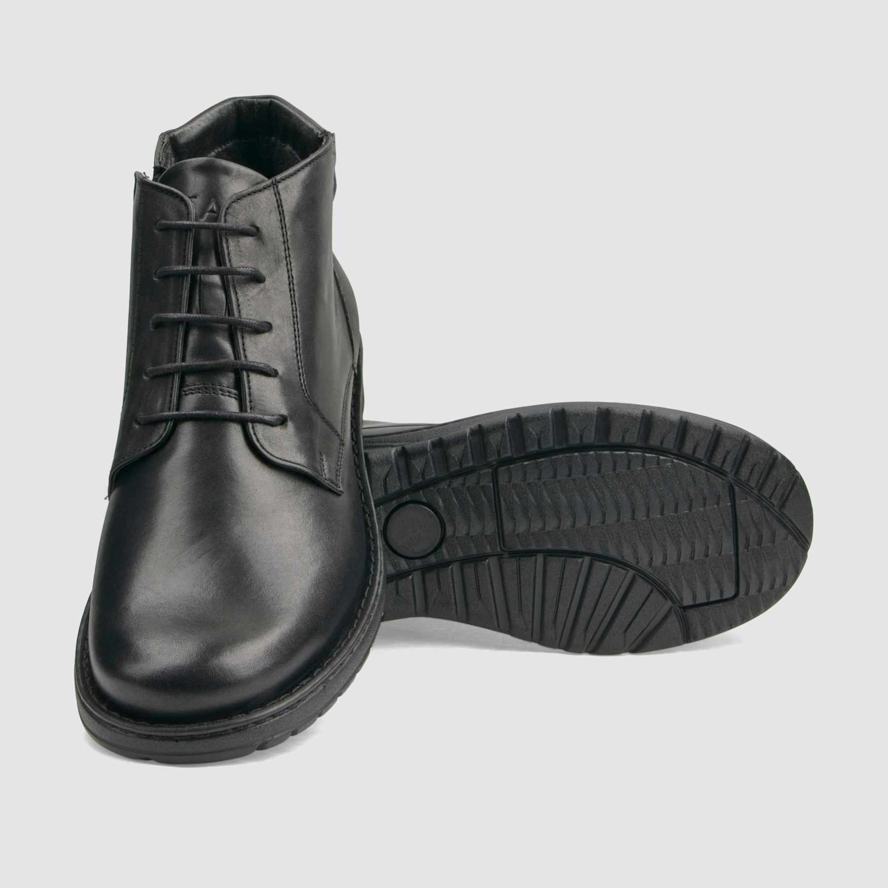 Casual ankle boot TAPI D-2466 black grain leather
