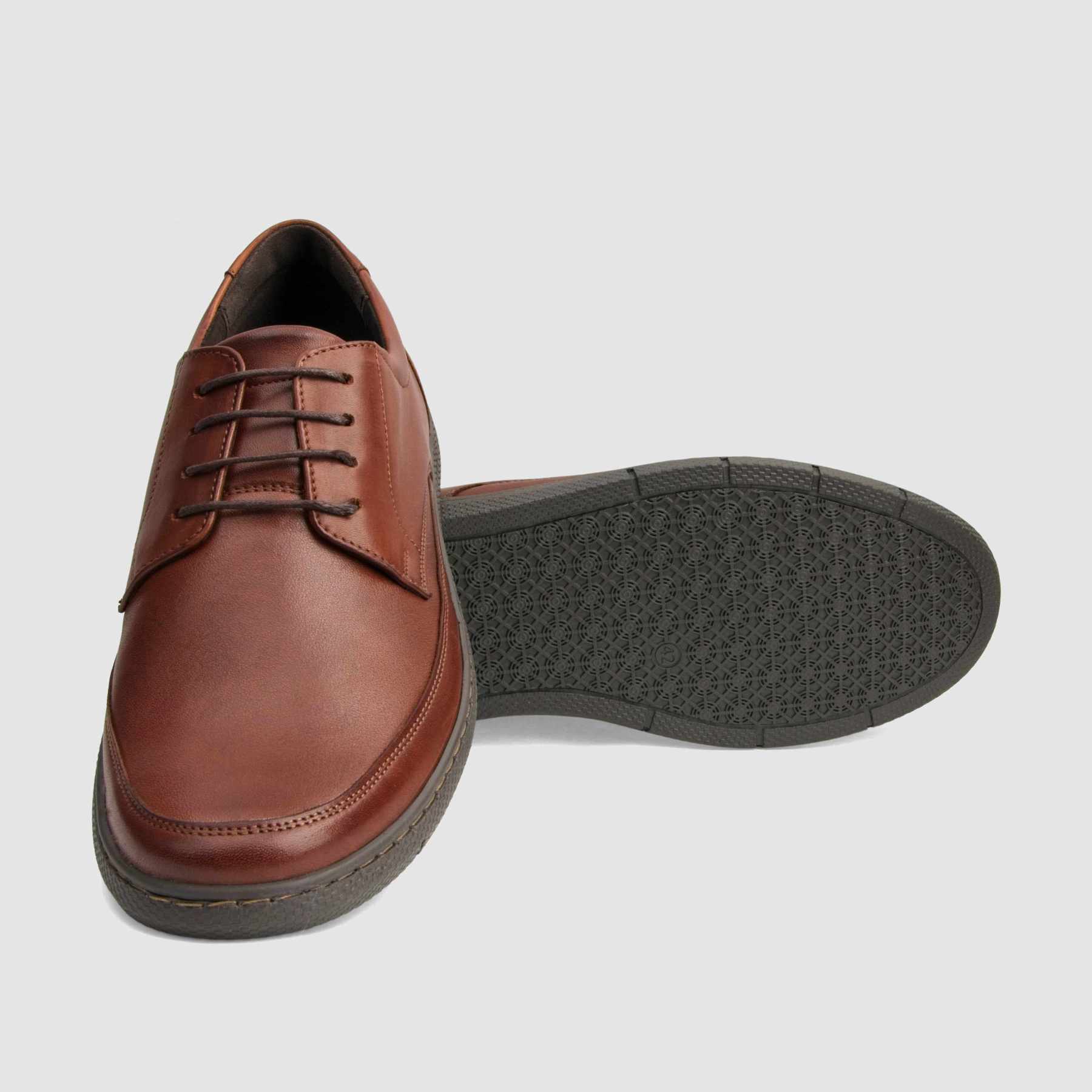 Casual shoe TAPI D-7246 brown smooth leather 