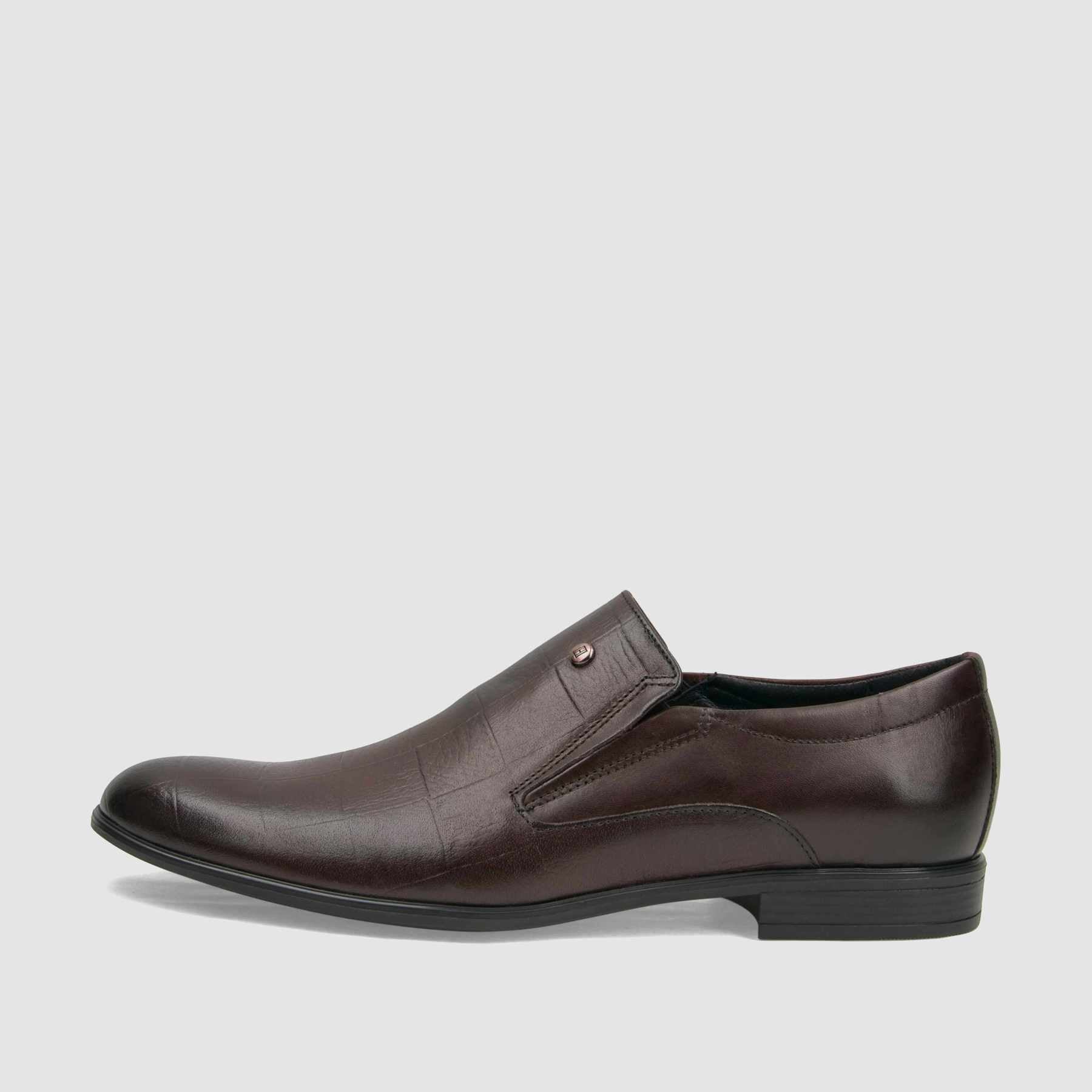 TAPI G-6048 formal shoe, burgundy leather with embossing