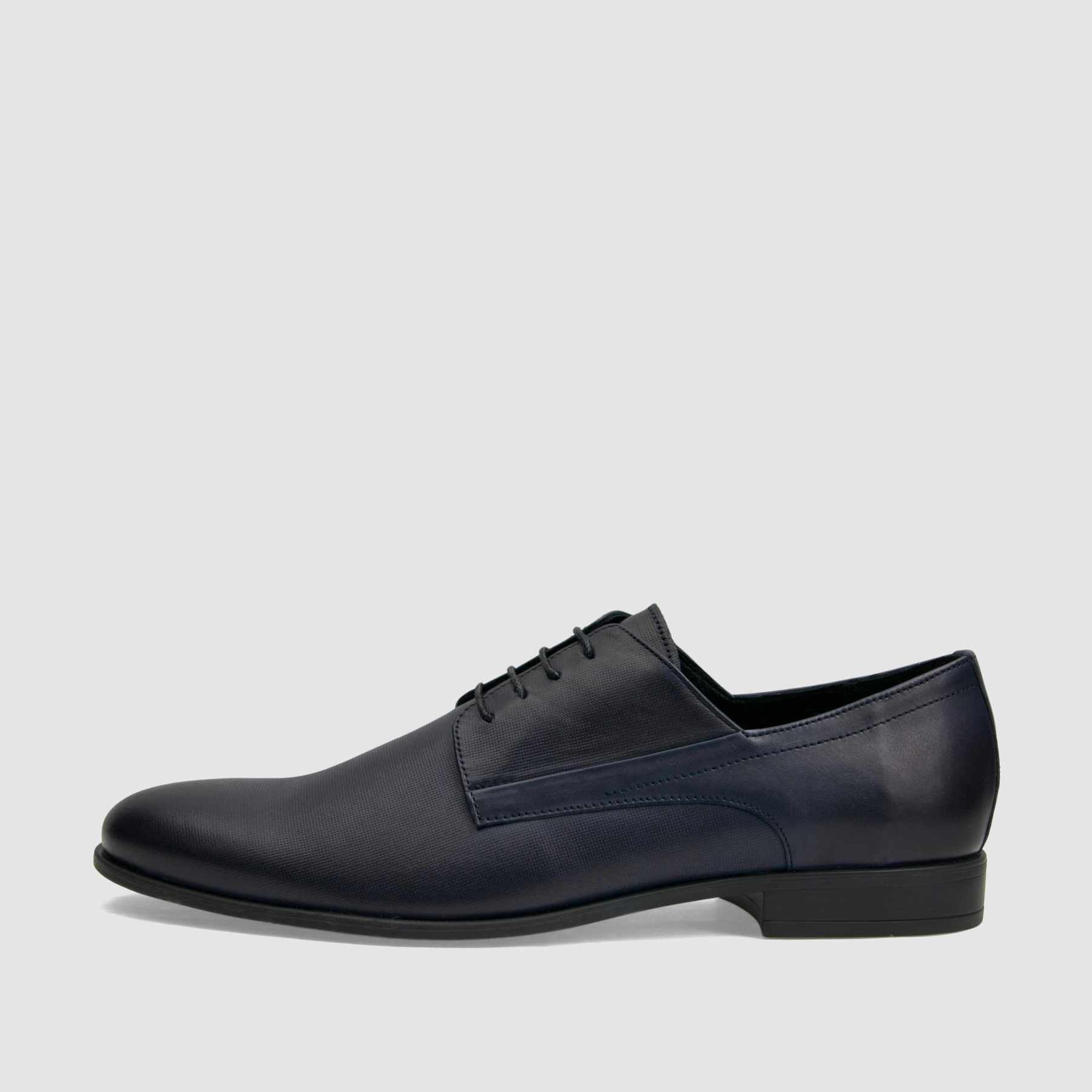 TAPI G-7199 formal shoe, navy blue, embossed grain leather