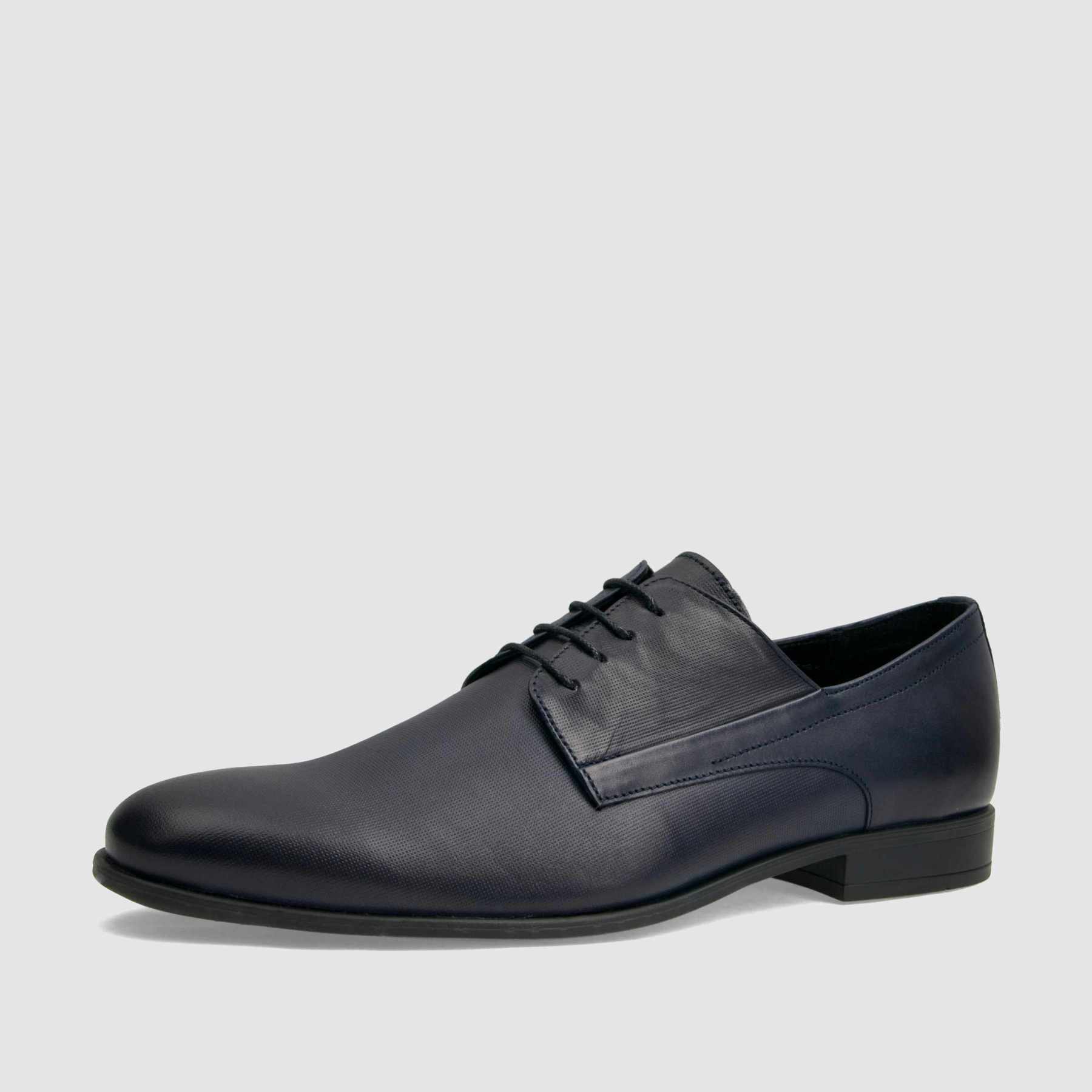 TAPI G-7199 formal shoe, navy blue, embossed grain leather