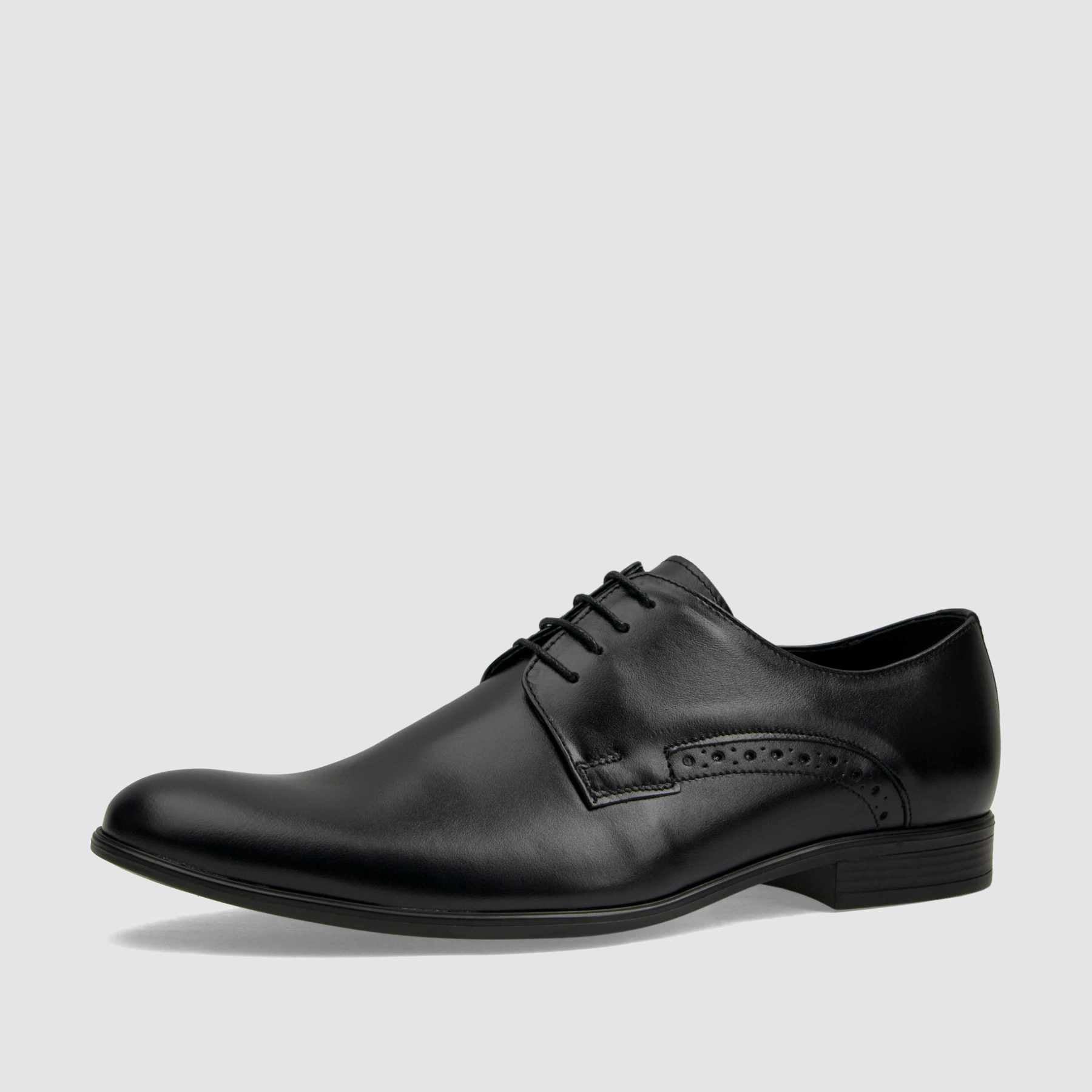 TAPI X-6448 formal shoe, black smooth leather