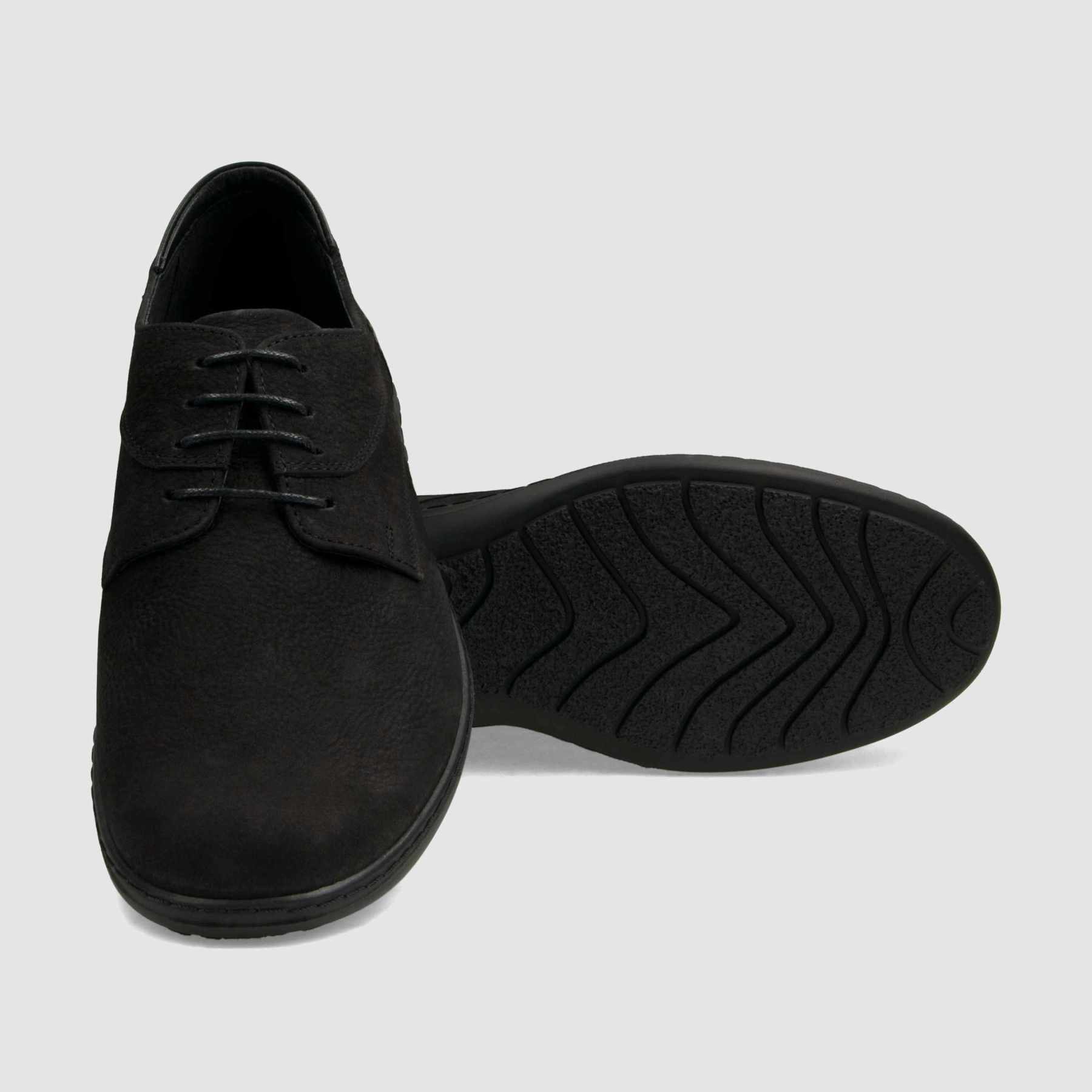 Półbut casual TAPI A - 7620 czarna licowa skóra - TAPI nero - Półbuty casual sznurowane - Czarny - 4