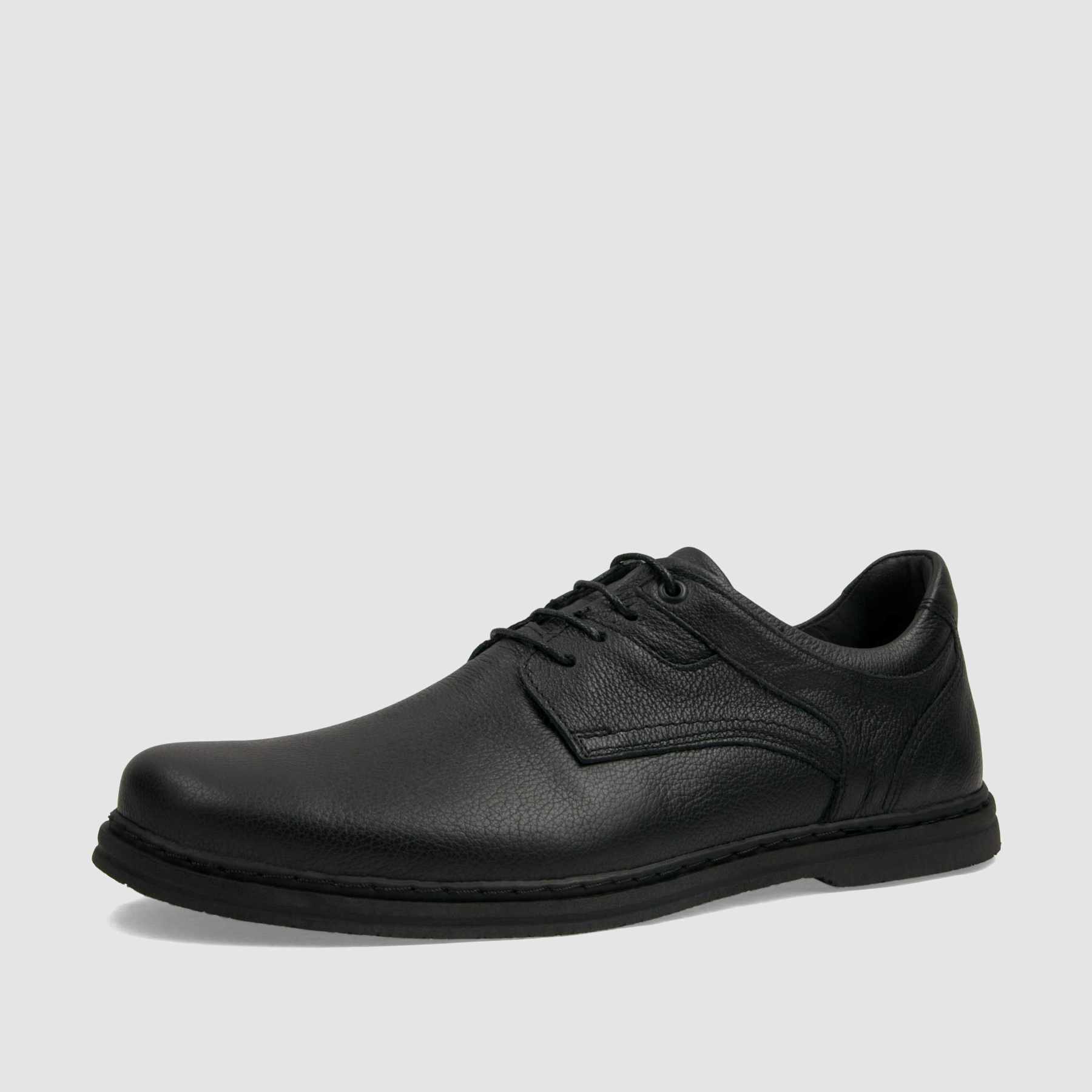 Półbut casual TAPI C - 7627 czarna licowa skóra - TAPI nero - Półbuty casual sznurowane - Czarny - 1