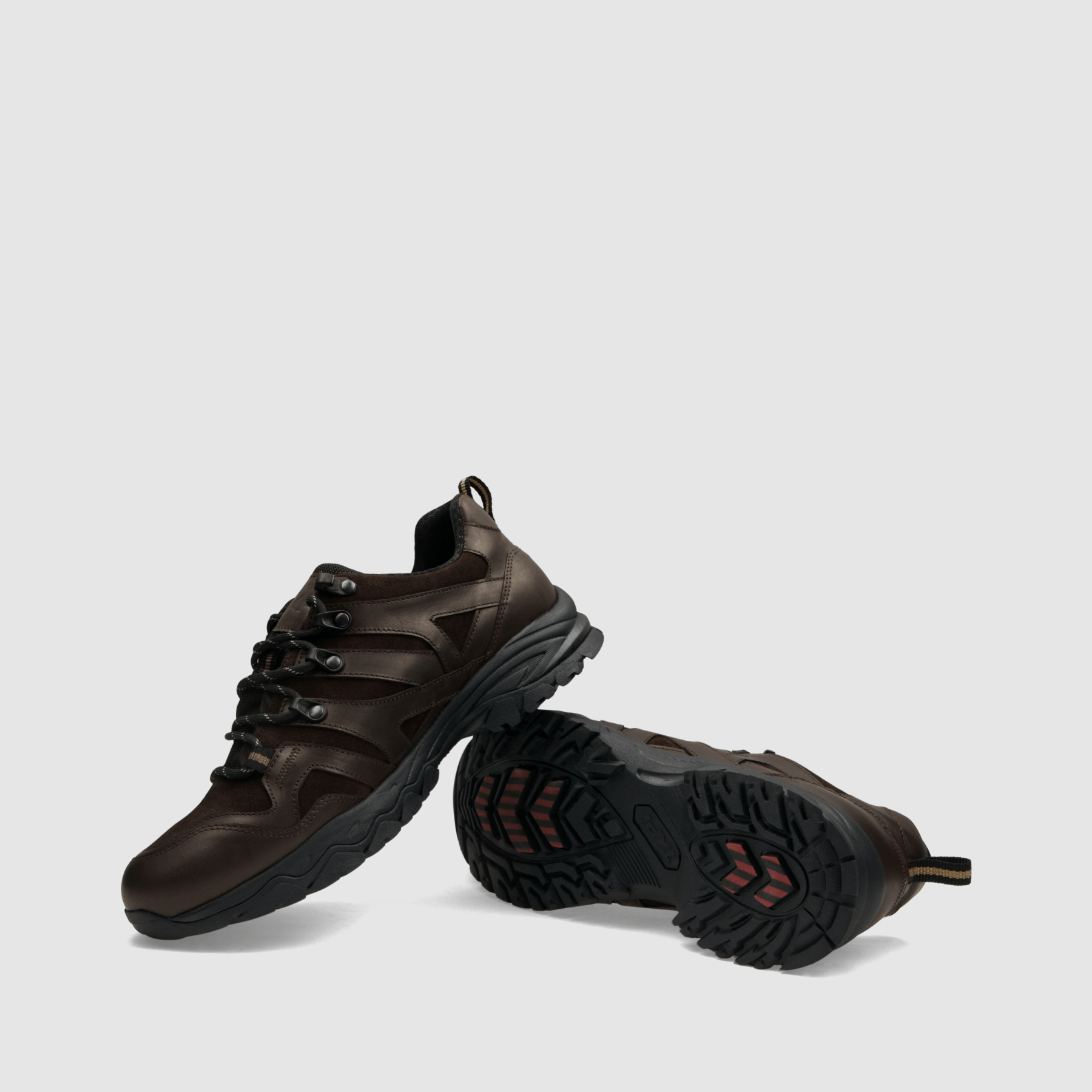 Półbut trekkingowy TAPI C - 9206 - brązowa licowa skóra - TAPI nero - Półbuty trekkingowe męskie - Brązowy - 7