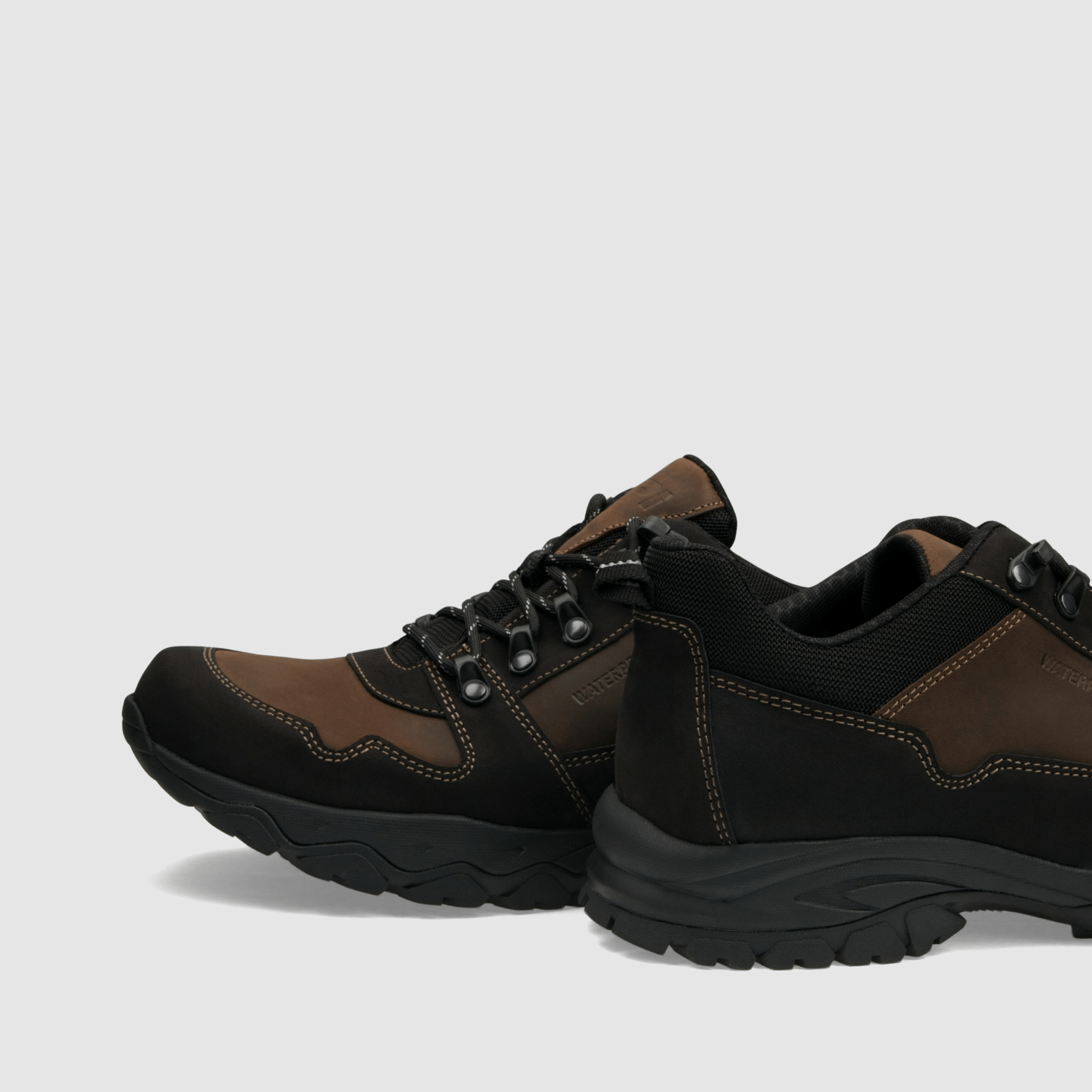 Półbut trekkingowy TAPI E - 9171 - ciemno brązowa olejowana skóra - TAPI nero - Półbuty trekkingowe męskie - Brązowy - 5