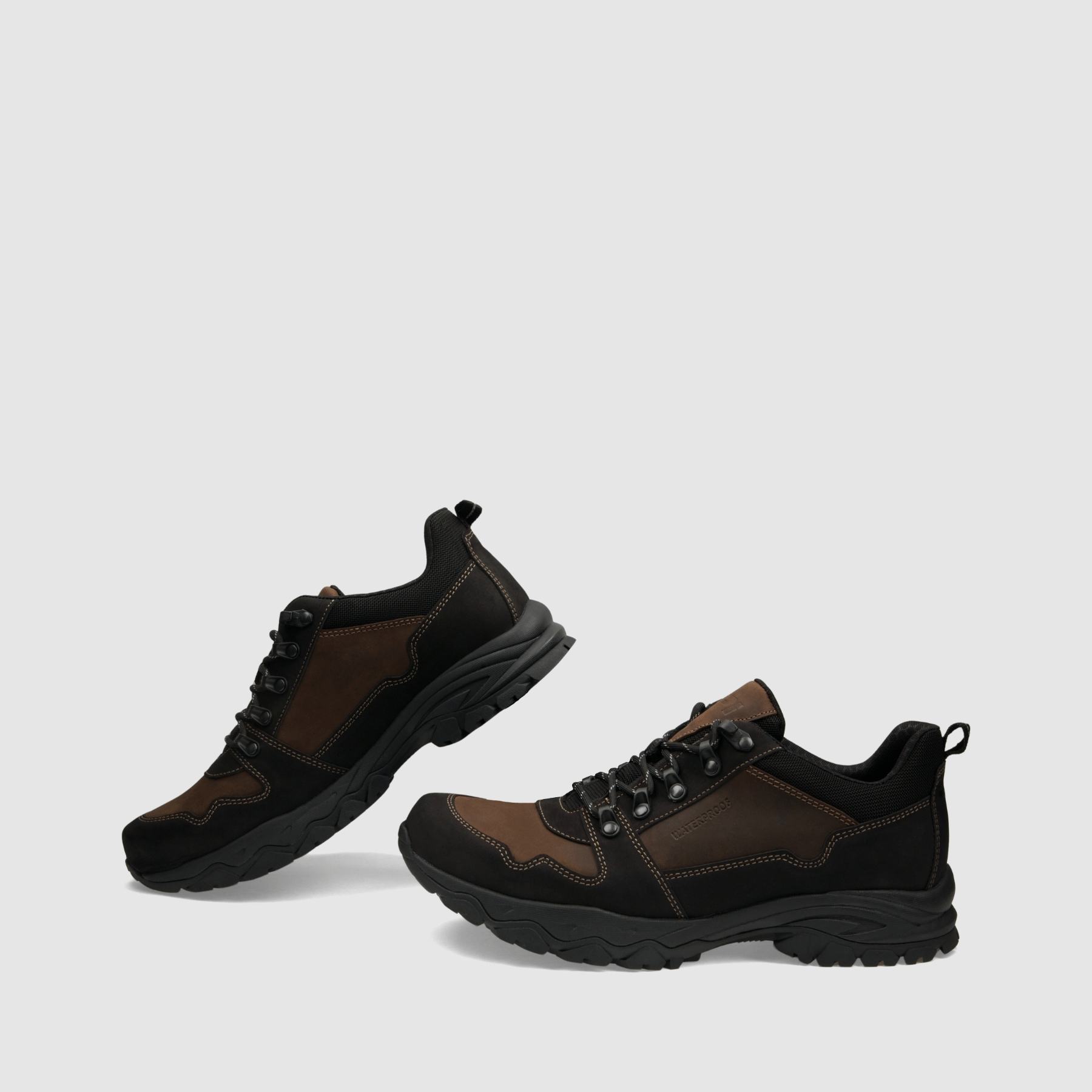 Półbut trekkingowy TAPI E - 9171 - ciemno brązowa olejowana skóra - TAPI nero - Półbuty trekkingowe męskie - Brązowy - 6