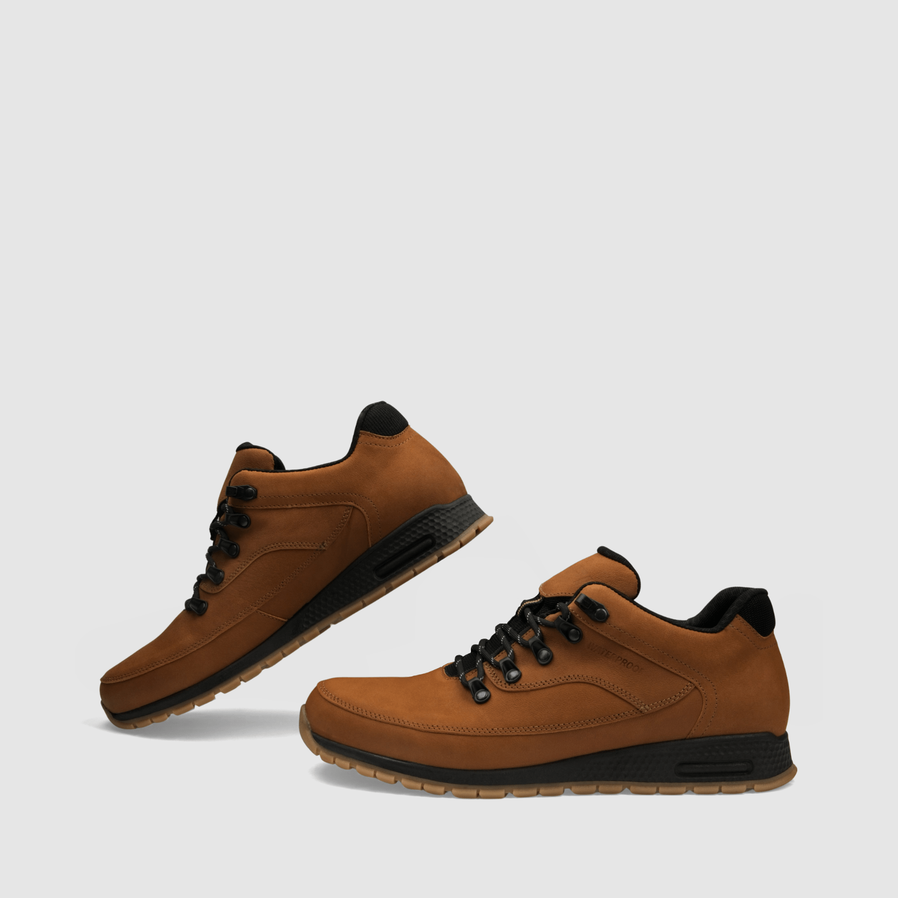 Półbut trekkingowy TAPI E - 9185 - jasno brązowa nubukowa skóra - TAPI nero - Półbuty trekkingowe męskie - Brąz - 6