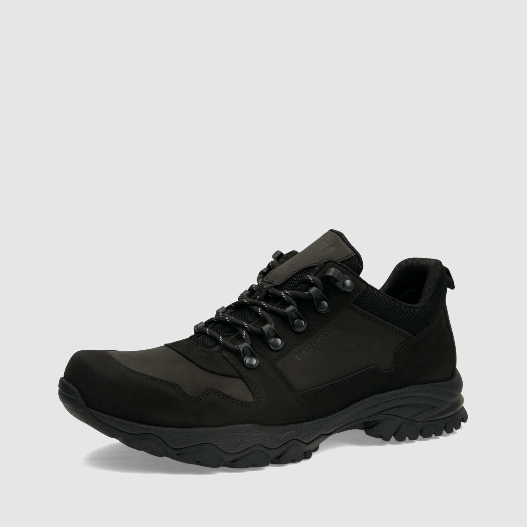 Półbut trekkingowy TAPI F - 9171 - czarna nubukowa skóra - TAPI nero - Półbuty trekkingowe męskie - Czarny - 1