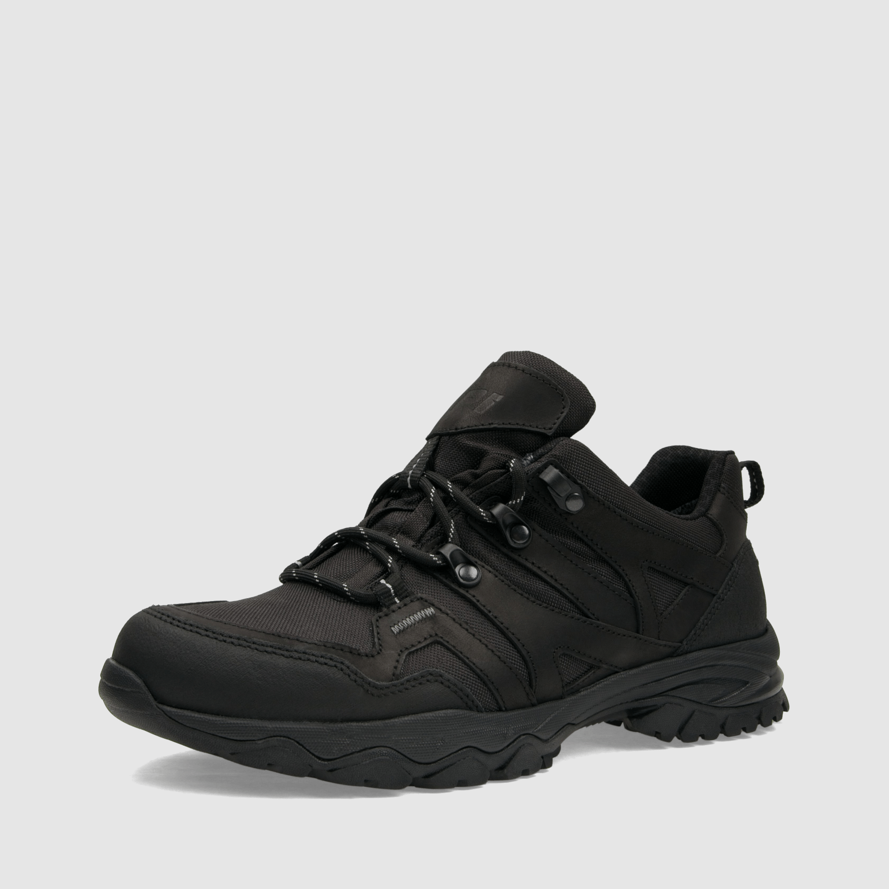 Półbut trekkingowy TAPI J - 9219 - czarna olejowana skóra - TAPI nero - Półbuty trekkingowe męskie - Czarny - 2