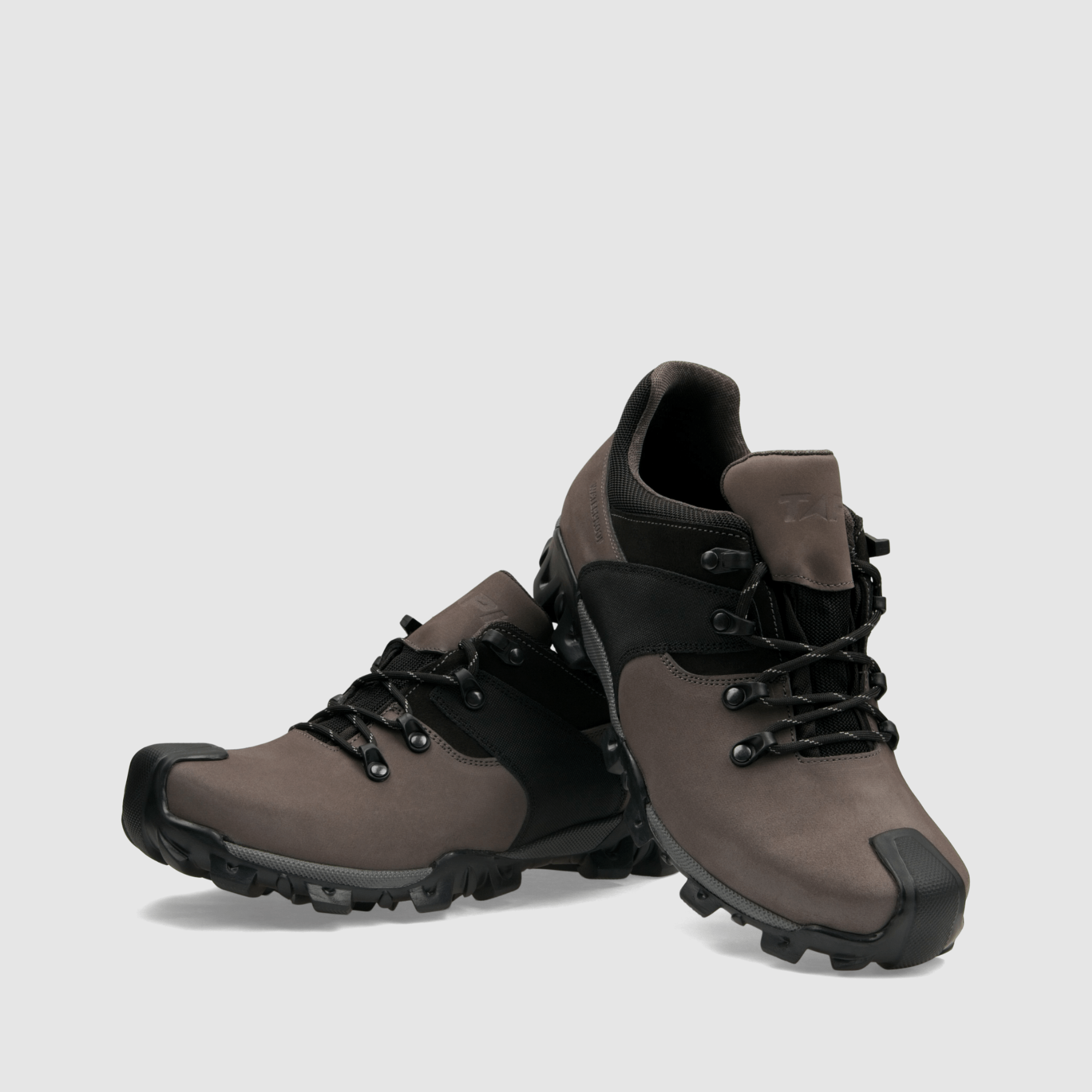 Półbut trekkingowy TAPI K - 2107 - szara nubukowa skóra - TAPI nero - Półbuty trekkingowe męskie - Szary - 3