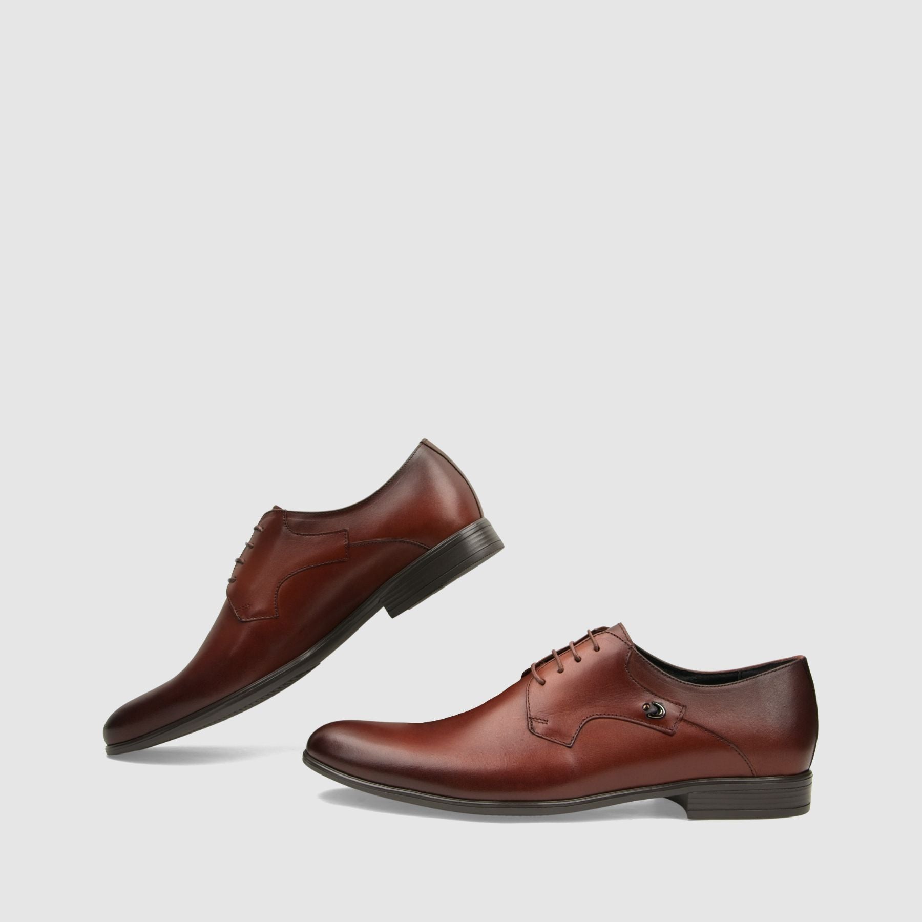 Półbut wizytowy TAPI A - 7582 brązowa licowa skóra - TAPI nero - Półbuty eleganckie sznurowane - Brązowy - 6