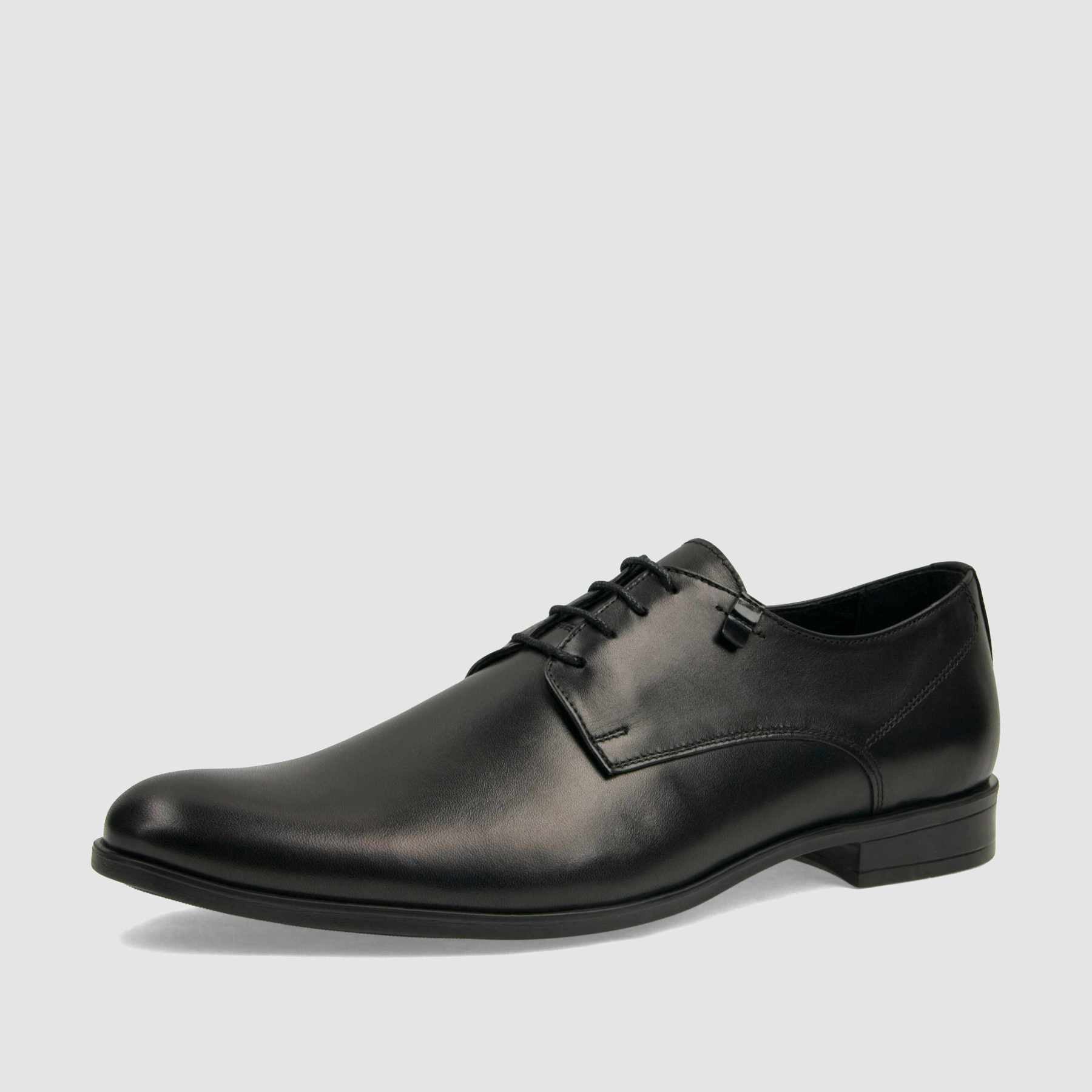 Półbut wizytowy TAPI A - 7624 czarna licowa skóra - TAPI nero - Półbuty eleganckie sznurowane - Czarny - 1