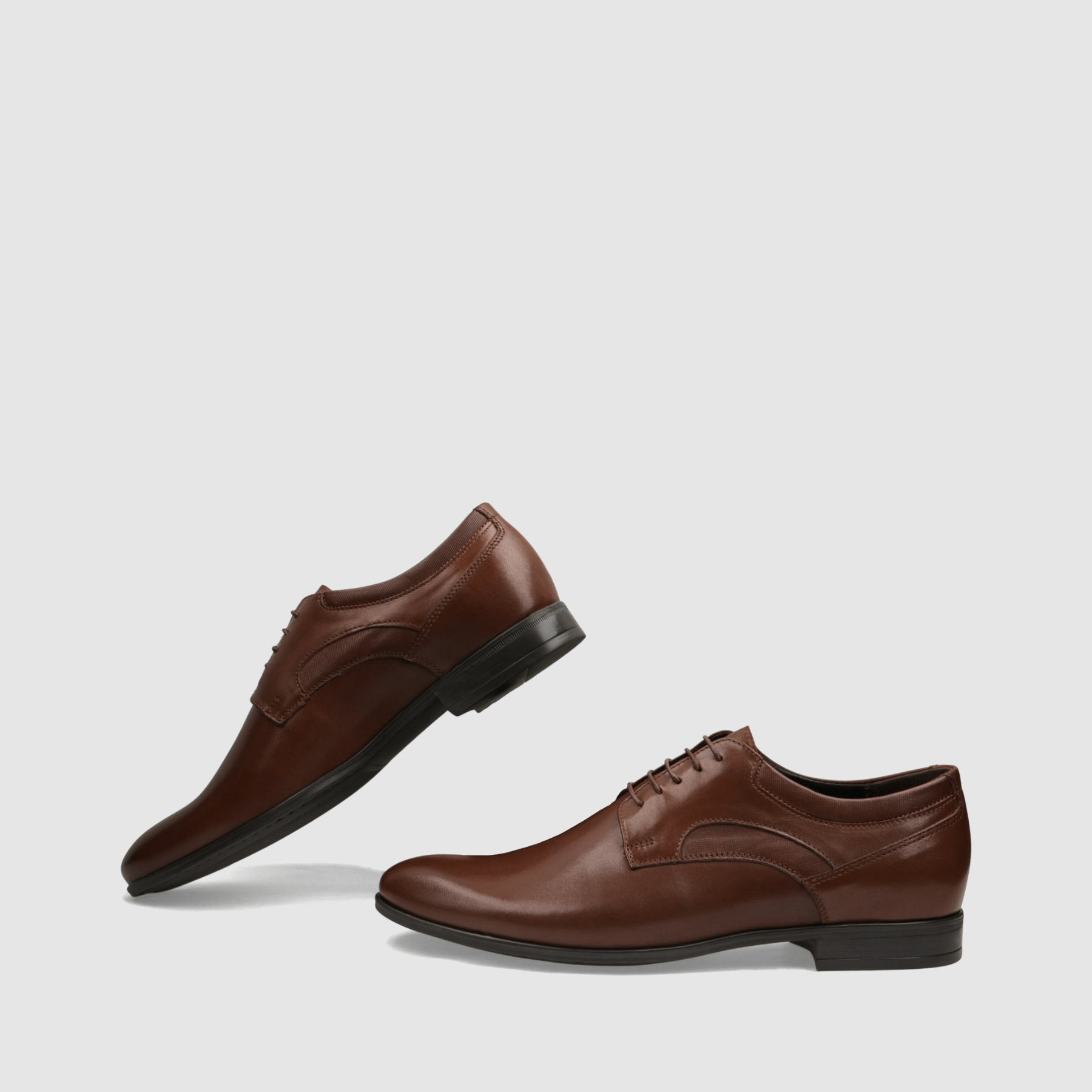 Półbut wizytowy TAPI A - 7640 brązowa licowa skóra - TAPI nero - Półbuty eleganckie sznurowane - Brązowy - 6