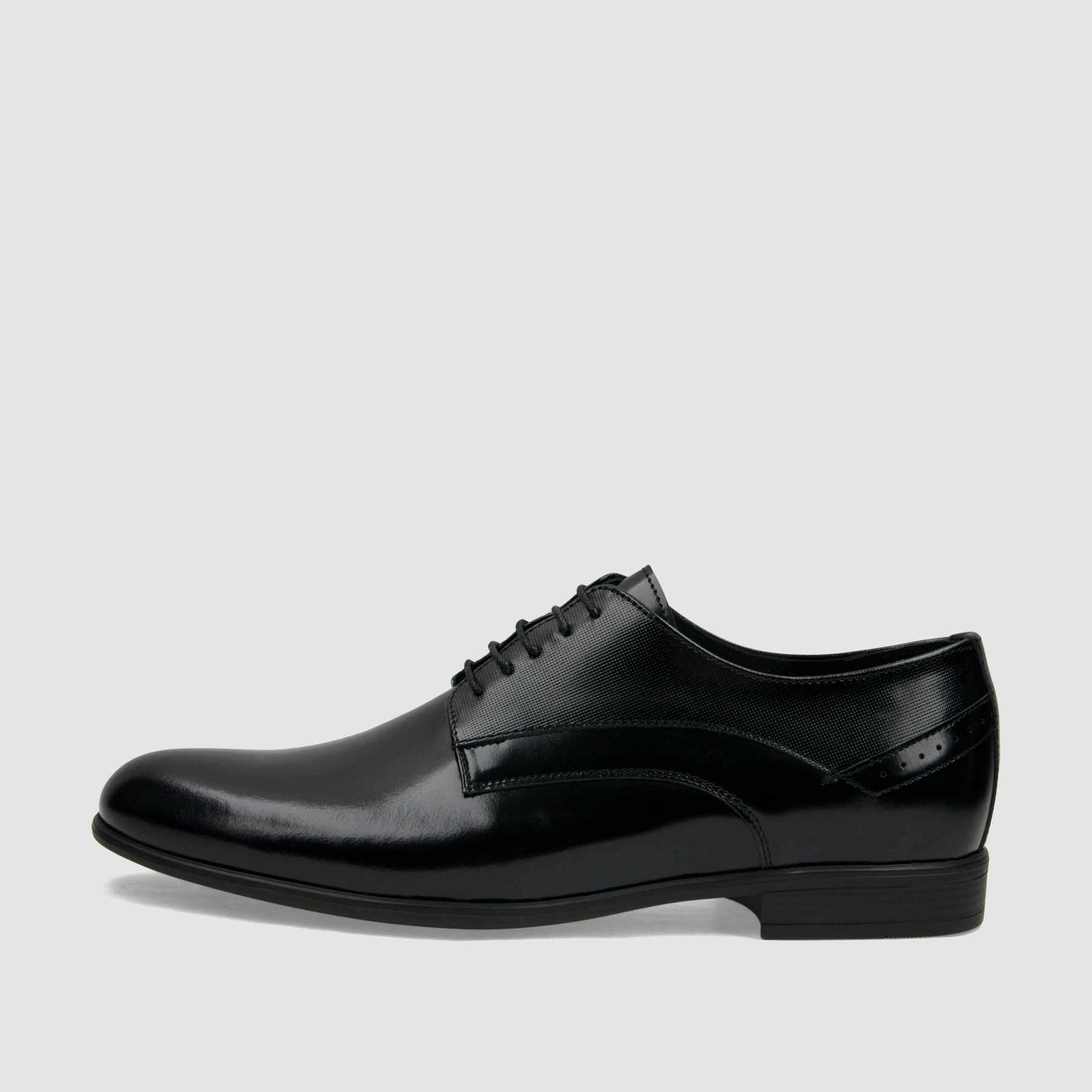 Półbut wizytowy TAPI A - 7642 czarna licowa skóra - TAPI nero - Półbuty eleganckie sznurowane - Czarny - 2