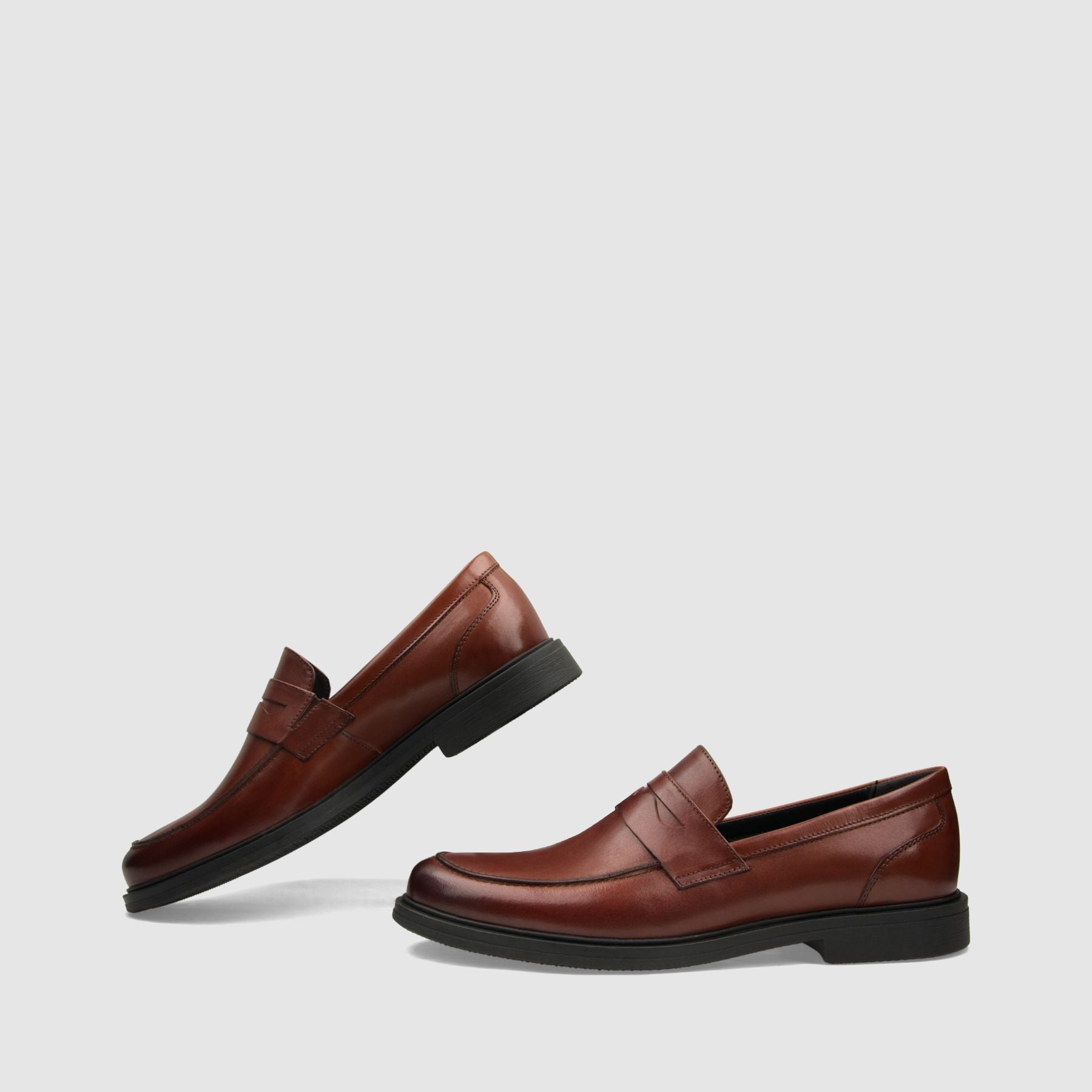 Półbut wizytowy TAPI C - 7542 brązowa licowa skóra - TAPI nero - Półbuty eleganckie wzuwane - Brązowy - 6