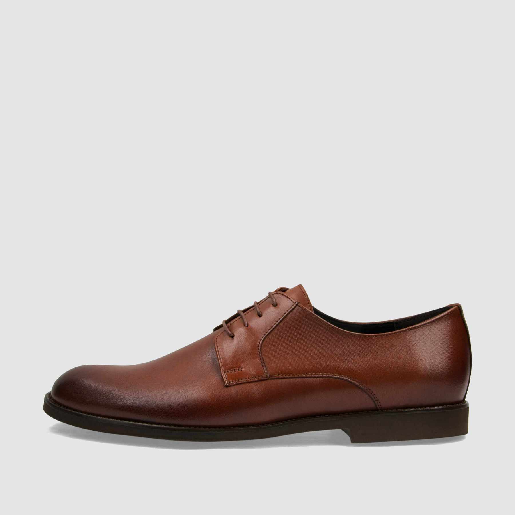 Półbut wizytowy TAPI F - 7107 brązowa licowa skóra - TAPI nero - Półbuty eleganckie sznurowane - Brązowy - 2