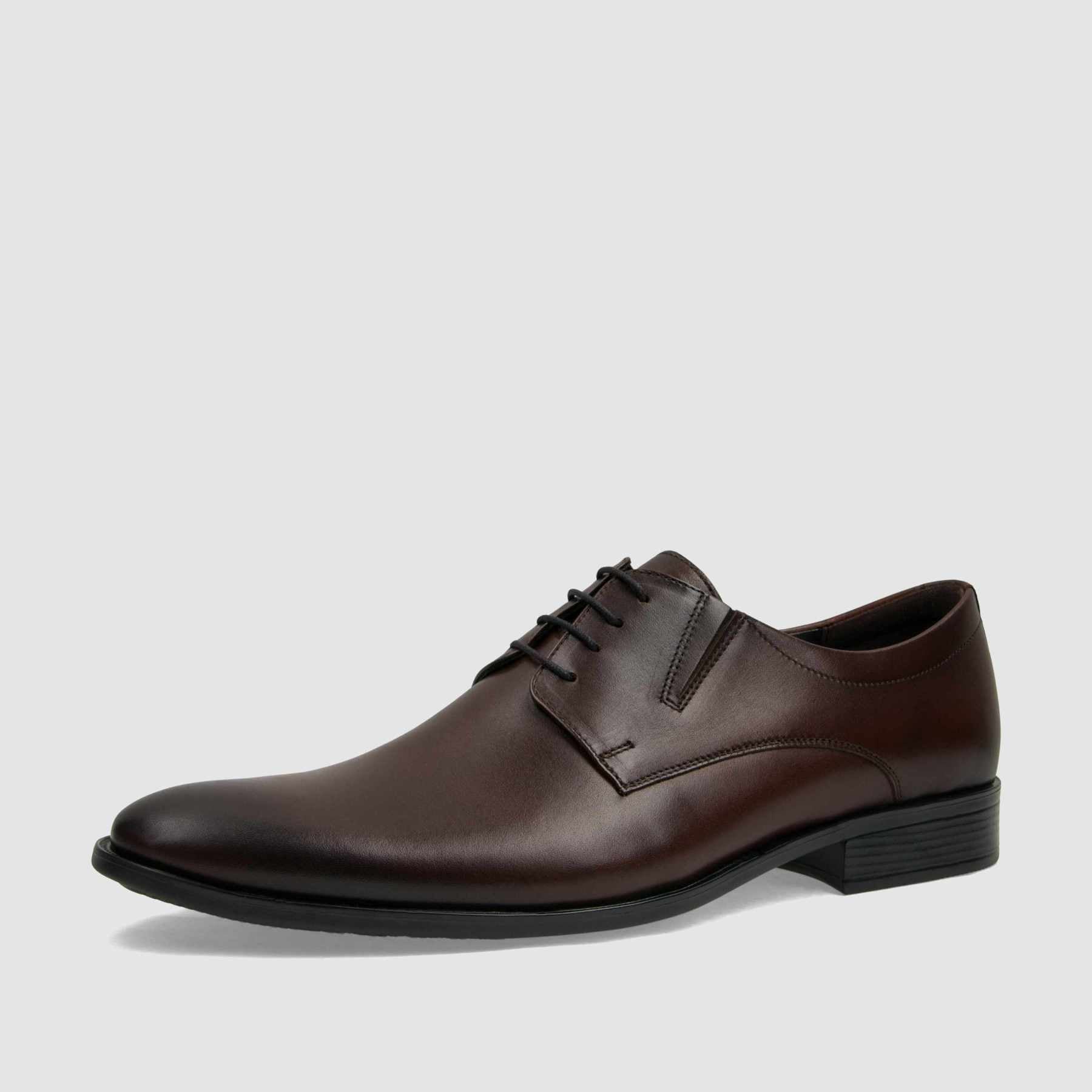 Półbut wizytowy TAPI H - 4928 bordowa licowa skóra - TAPI nero - Półbuty eleganckie sznurowane - Bordowy - 1