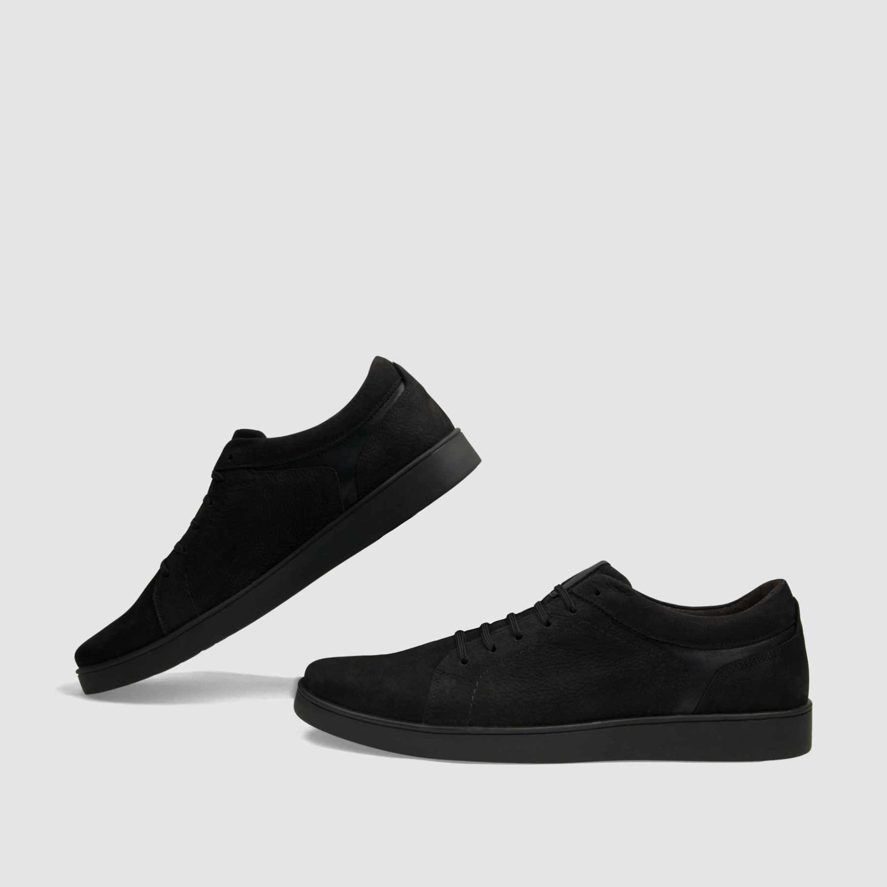 Trampki TAPI A - 7631 czarna nubukowa skóra - TAPI nero - Sneakersy i sportowe - Czarny - 6