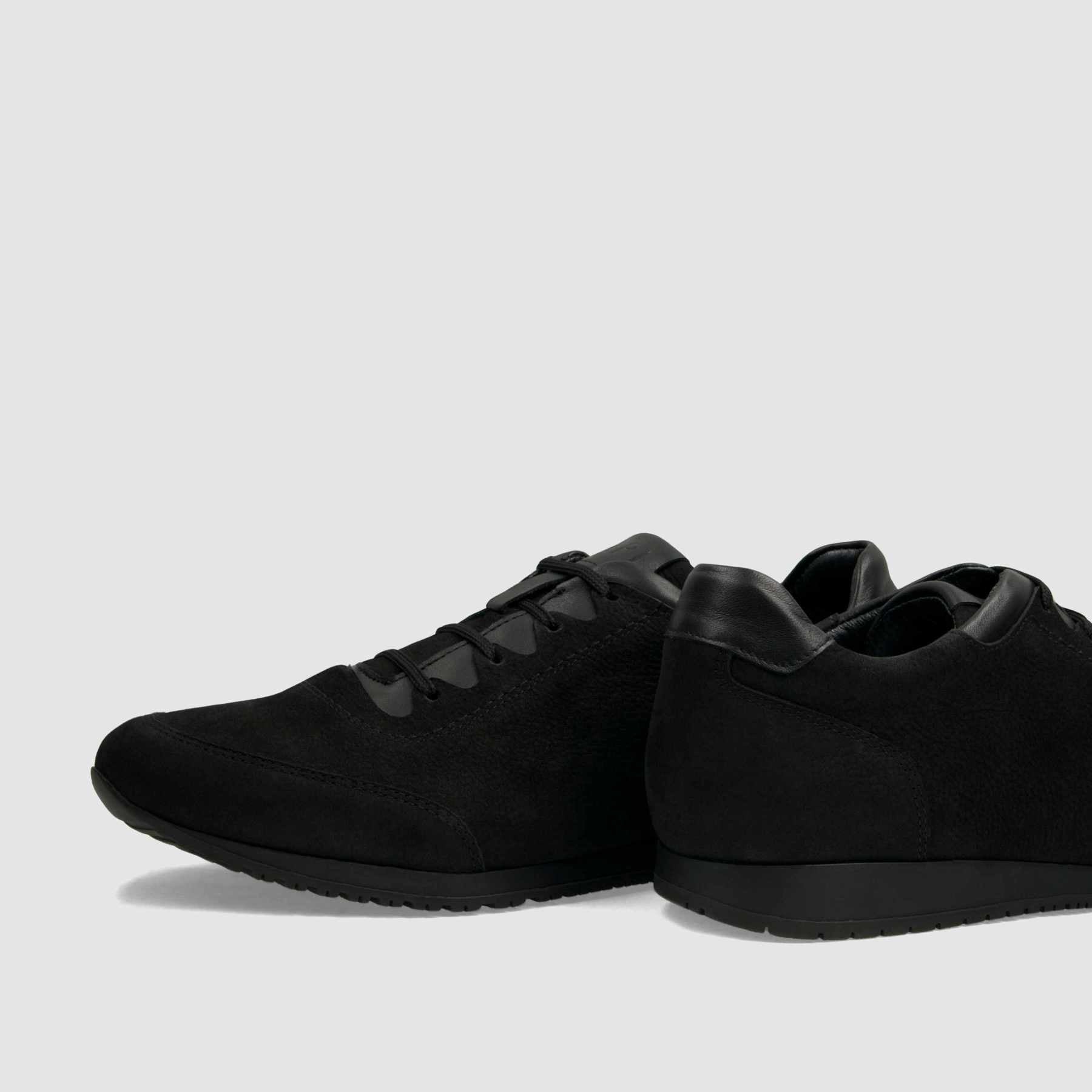 Trampki TAPI A - 7635 czarna nubukowa skóra - TAPI nero - Sneakersy i sportowe - Czarny - 5