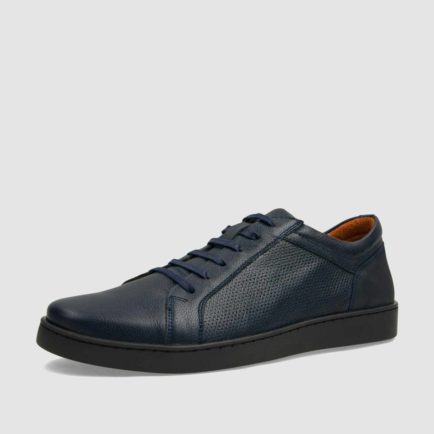 Trampki TAPI B - 7618 granatowa licowa skóra - TAPI nero - Sneakersy i sportowe - Granatowy - 1