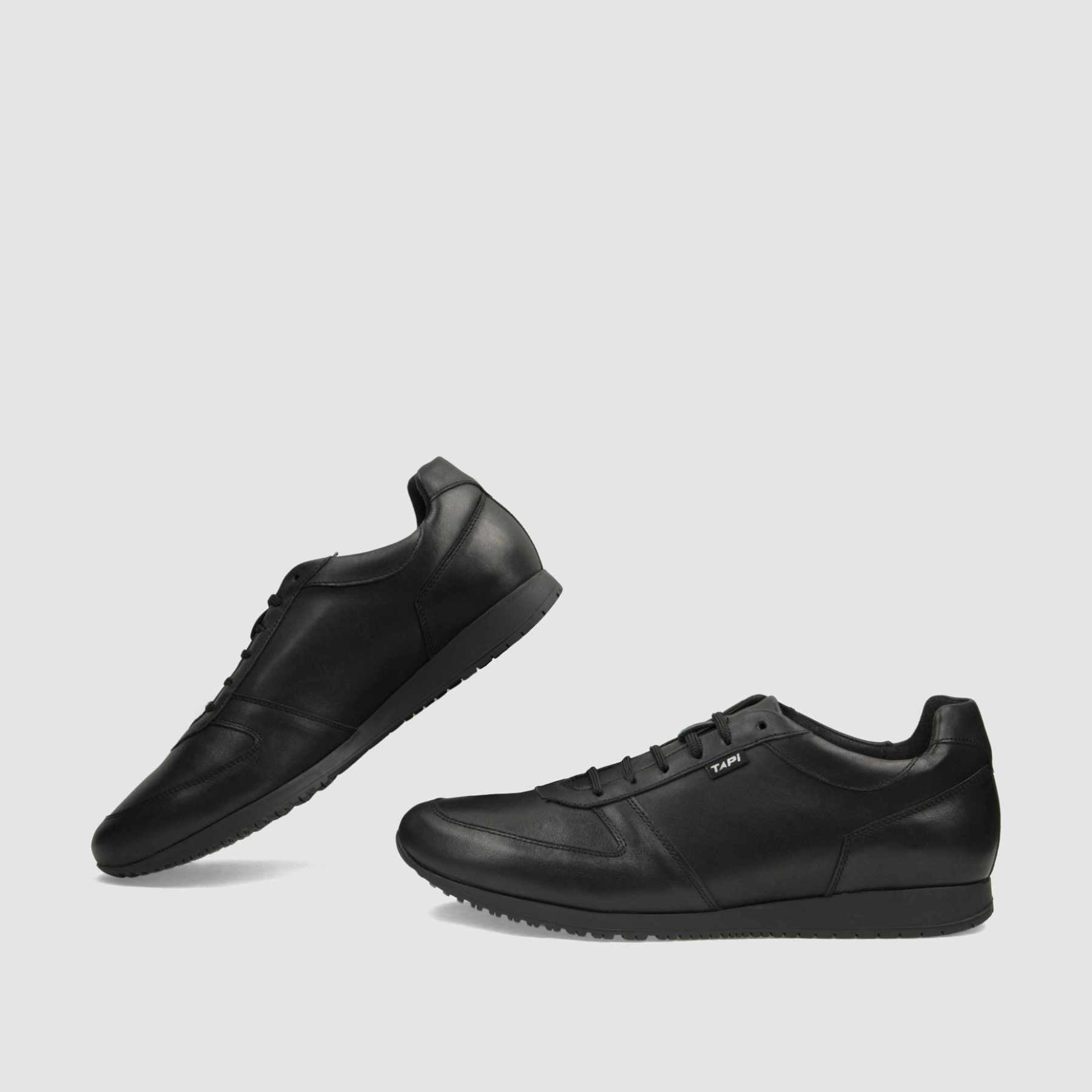 Trampki TAPI C - 7327 czarna licowa skóra - TAPI nero - Sneakersy i sportowe - Czarny - 6