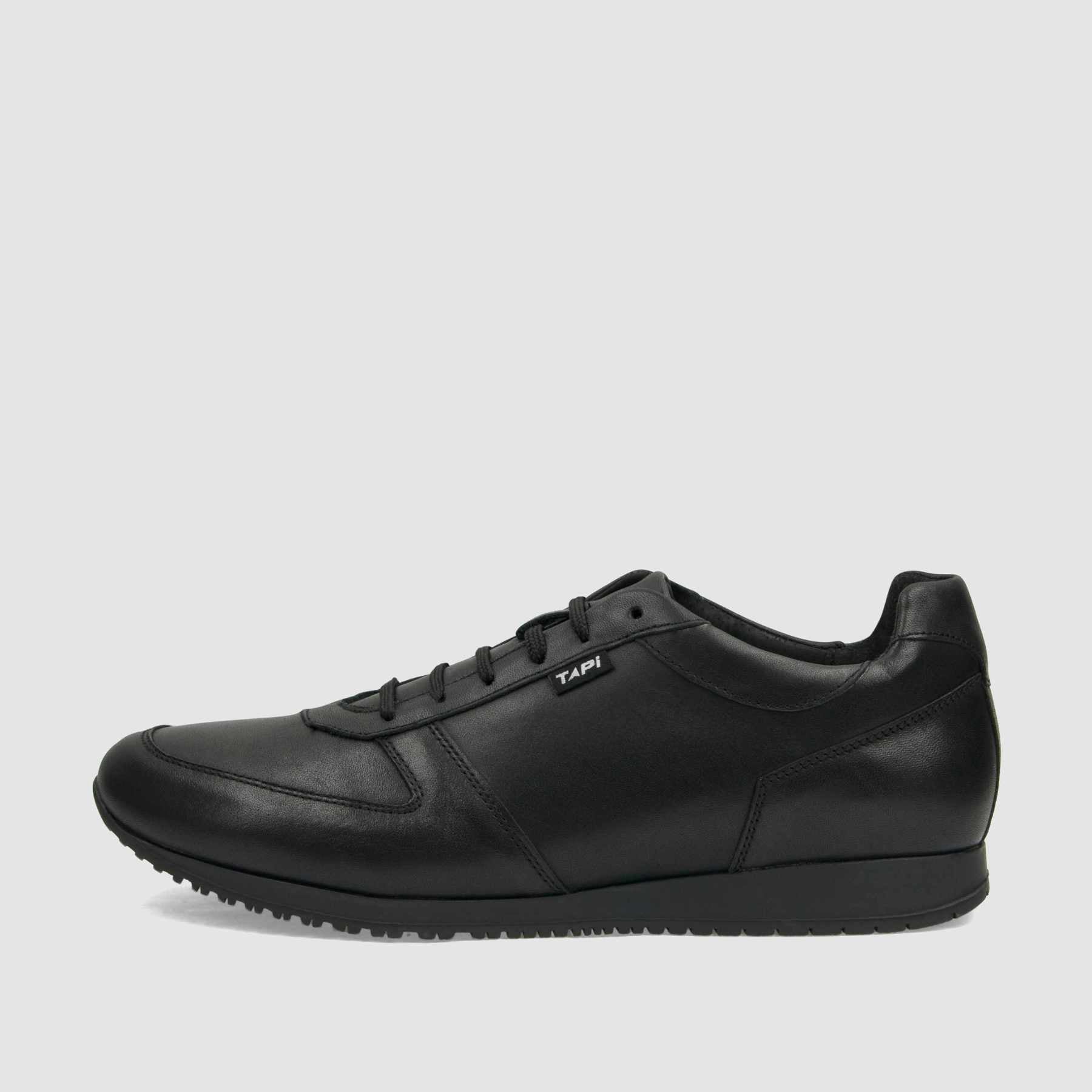 Trampki TAPI C - 7327 czarna licowa skóra - TAPI nero - Sneakersy i sportowe - Czarny - 2