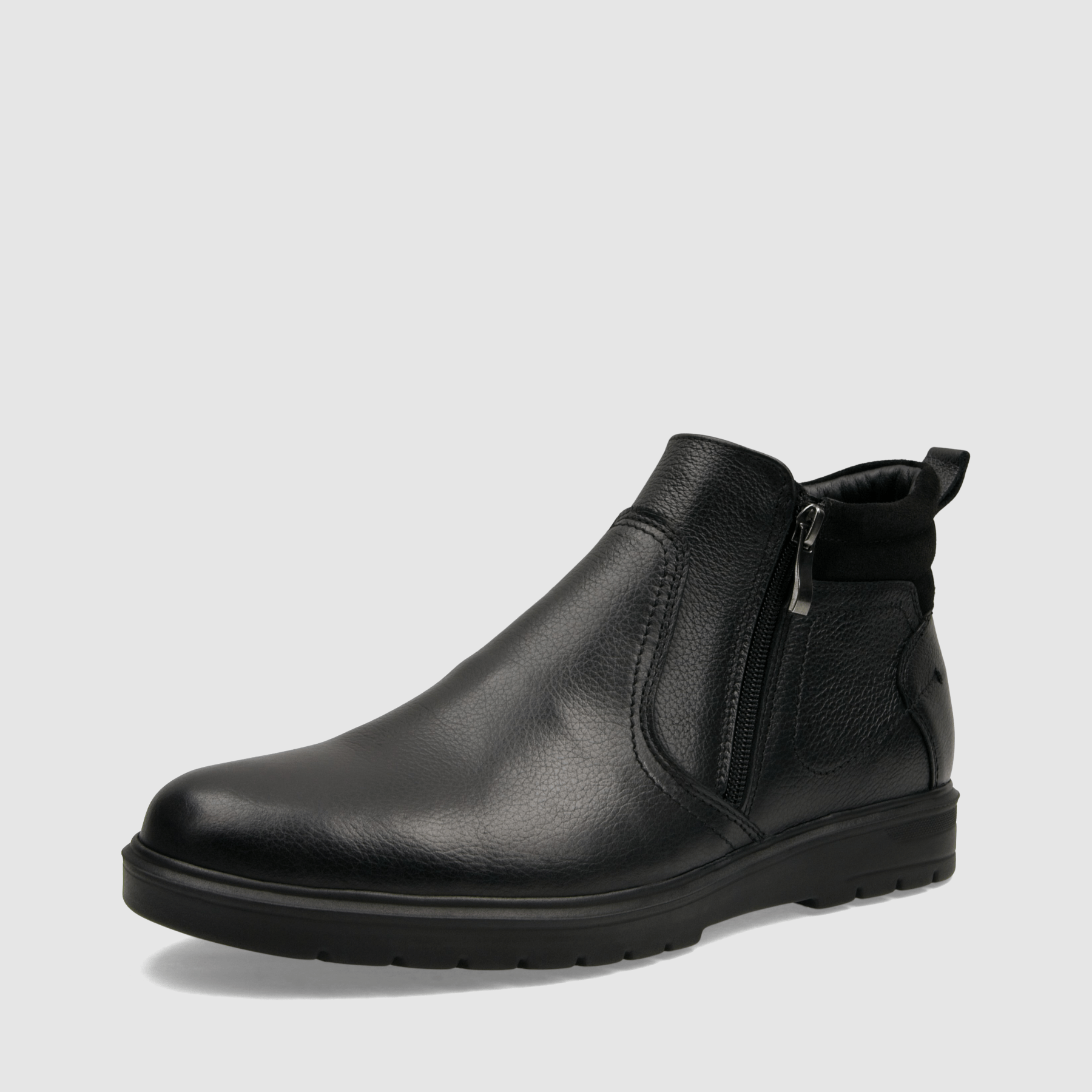 Trzewik casual TAPI E - 2505 czarna licowa skora - TAPI nero - Trzewiki na zamek casual - Czarny - 1