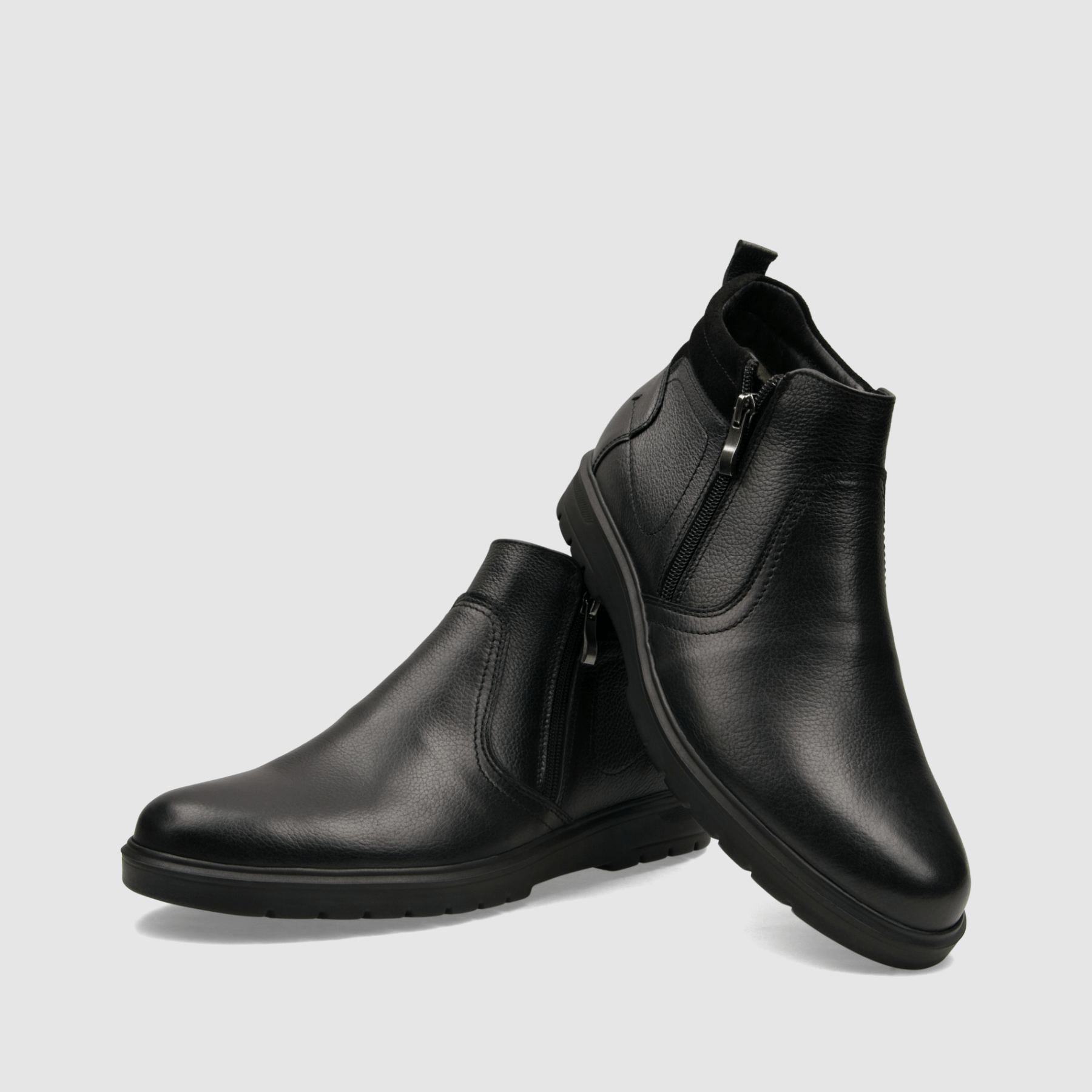 Trzewik casual TAPI E - 2505 czarna licowa skora - TAPI nero - Trzewiki na zamek casual - Czarny - 3