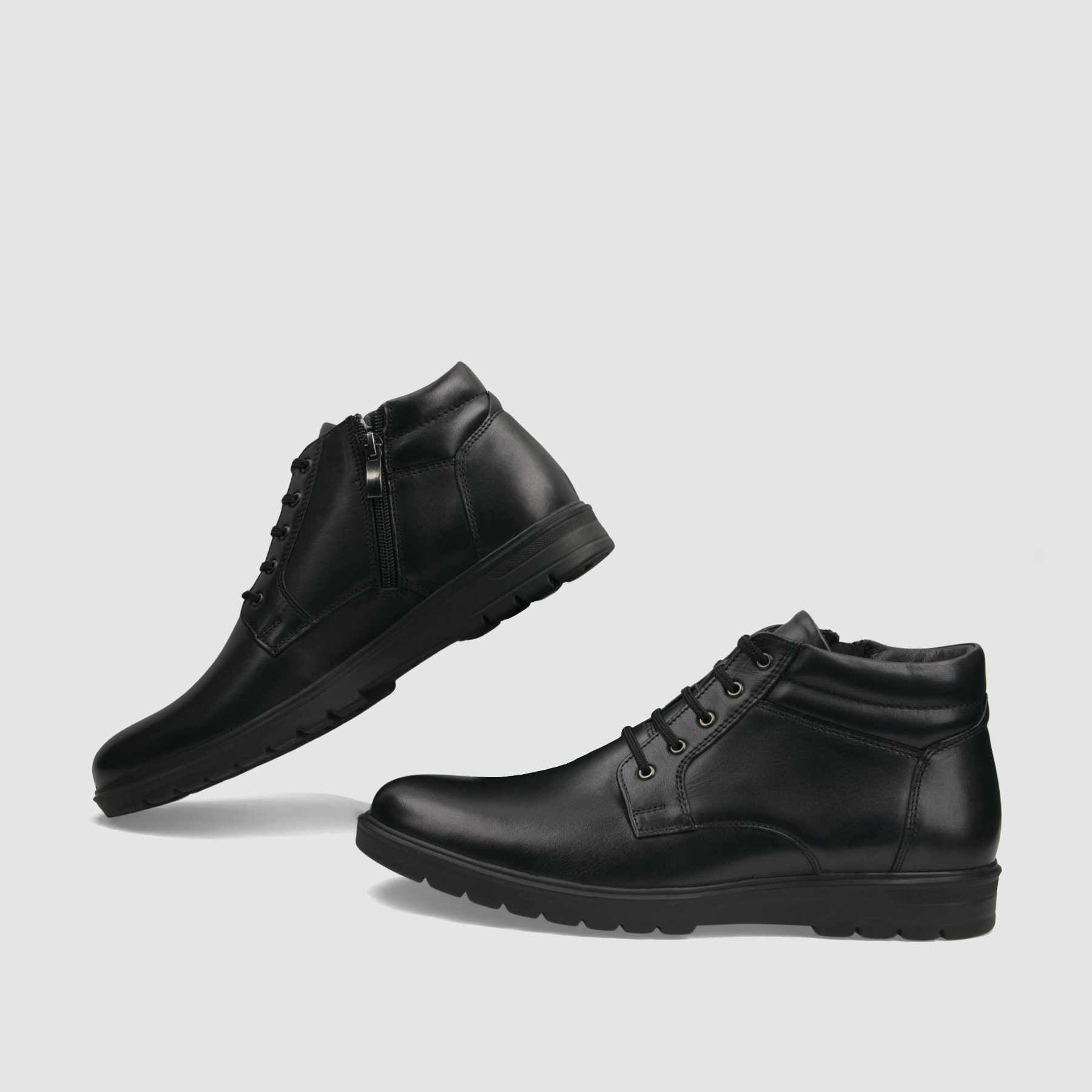 Trzewik casual TAPI G - 2486 czarna licowa skora - TAPI nero - Trzewiki sznurowane casual - Czarny - 6