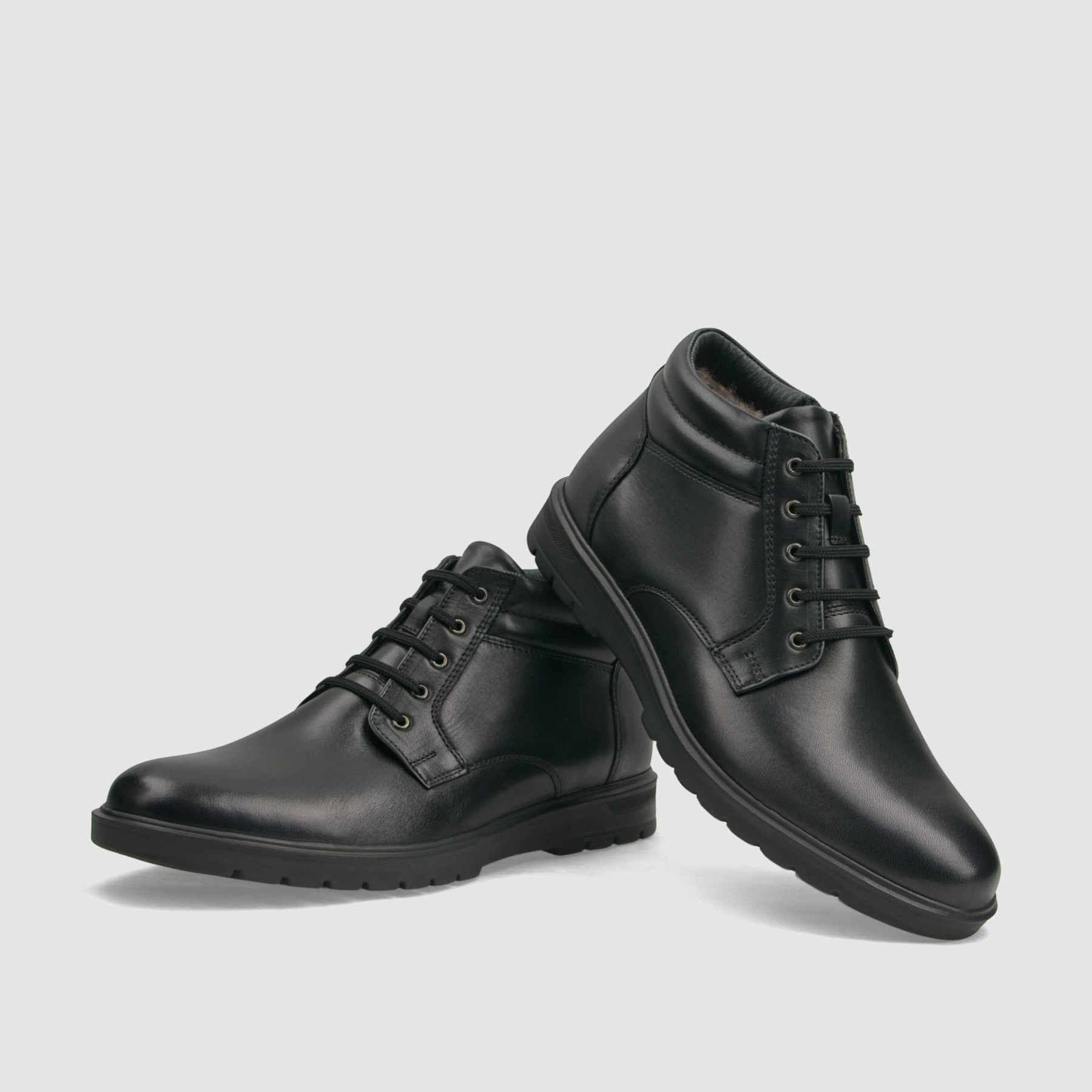 Trzewik casual TAPI G - 2486 czarna licowa skora - TAPI nero - Trzewiki sznurowane casual - Czarny - 3