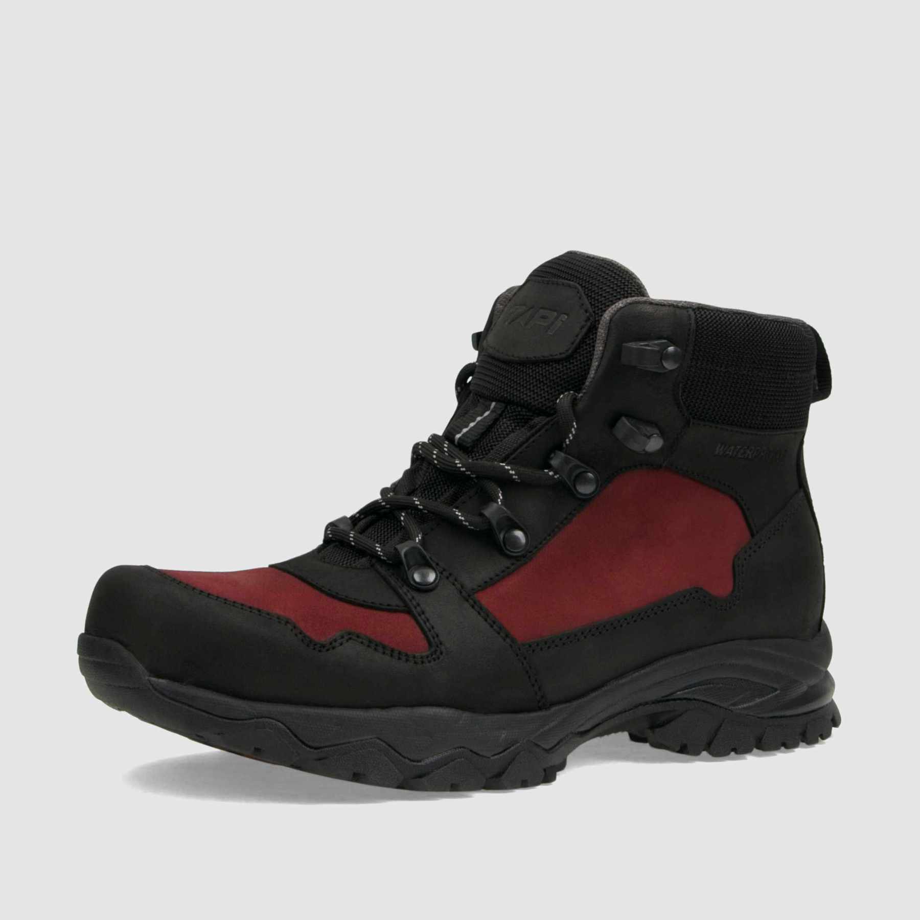 Trzewik trekkingowy TAPI F - 9152 czerwona skóra nubukowa - TAPI nero - Trzewiki trekkingowe damskie - Czerwony - 1