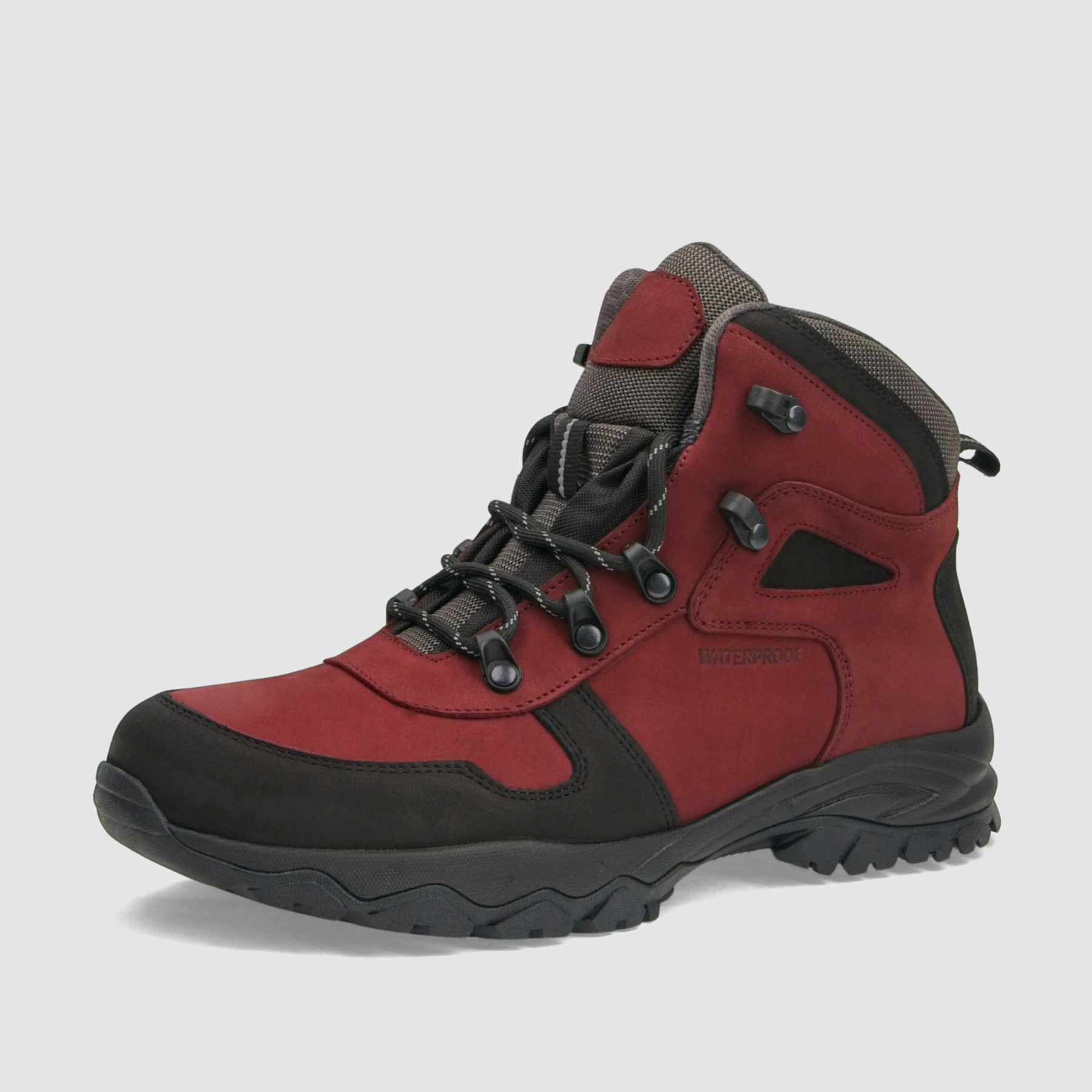 Trzewik trekkingowy TAPI L - 9153 czerwona skóra nubukowa - TAPI nero - Trzewiki trekkingowe damskie - Czerwony - 1