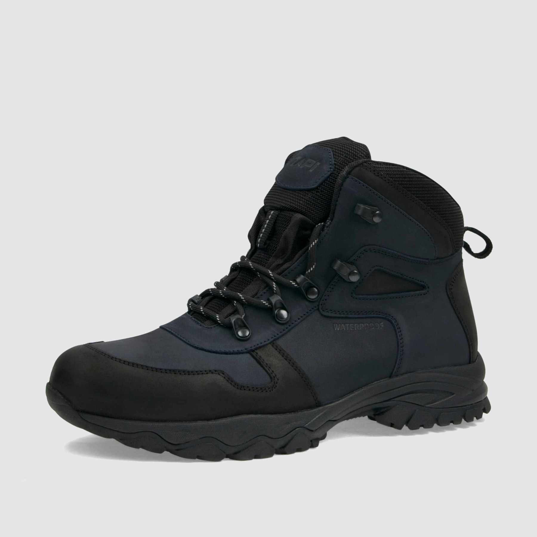Trzewik trekkingowy TAPI M - 9153 granatowa skóra nubukowa - TAPI nero - Trzewiki trekkingowe męskie - Granatowy - 1