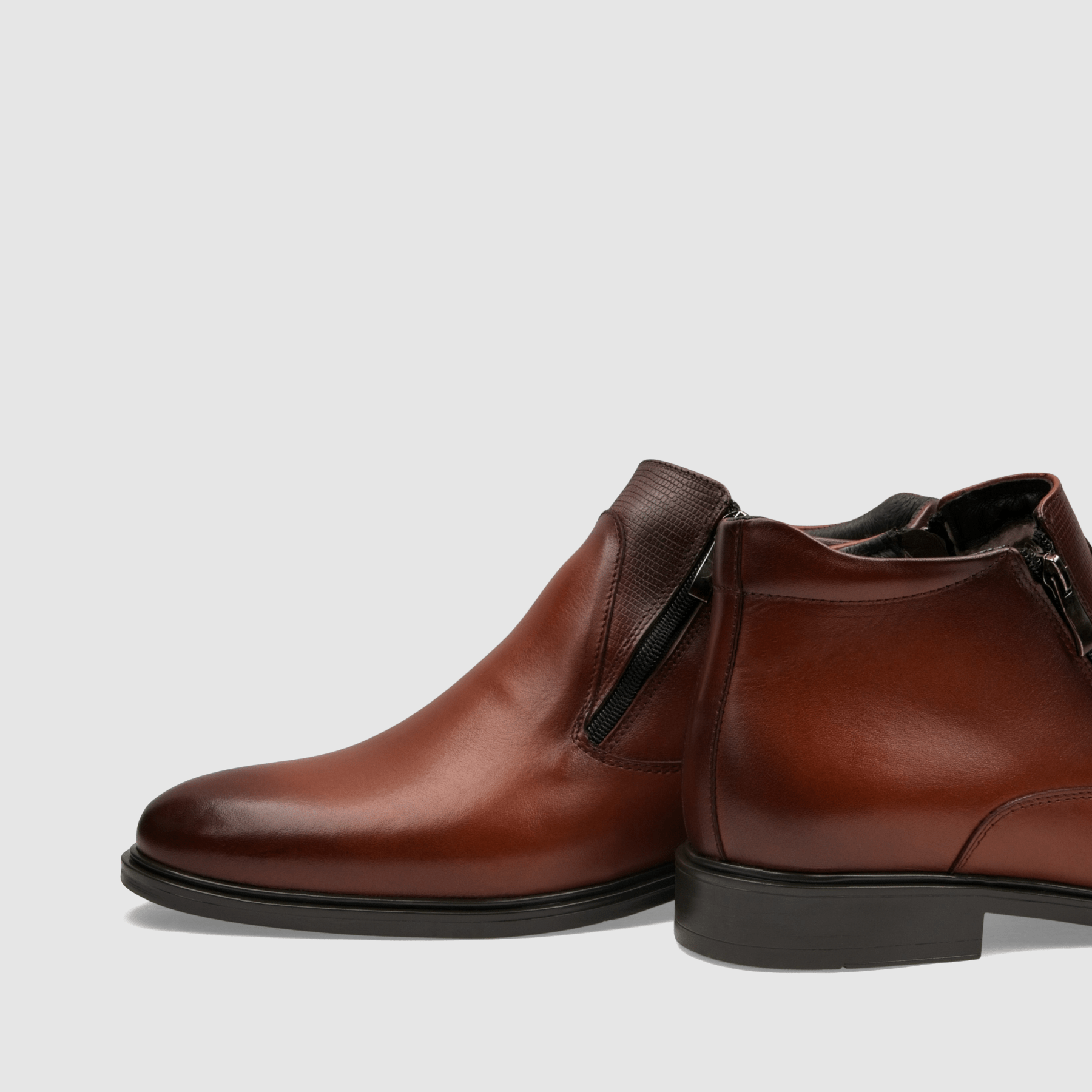 Trzewiki eleganckie TAPI A - 2408 brązowa licowa skóra - TAPI nero - Trzewiki eleganckie na zamek - Brązowy - 5