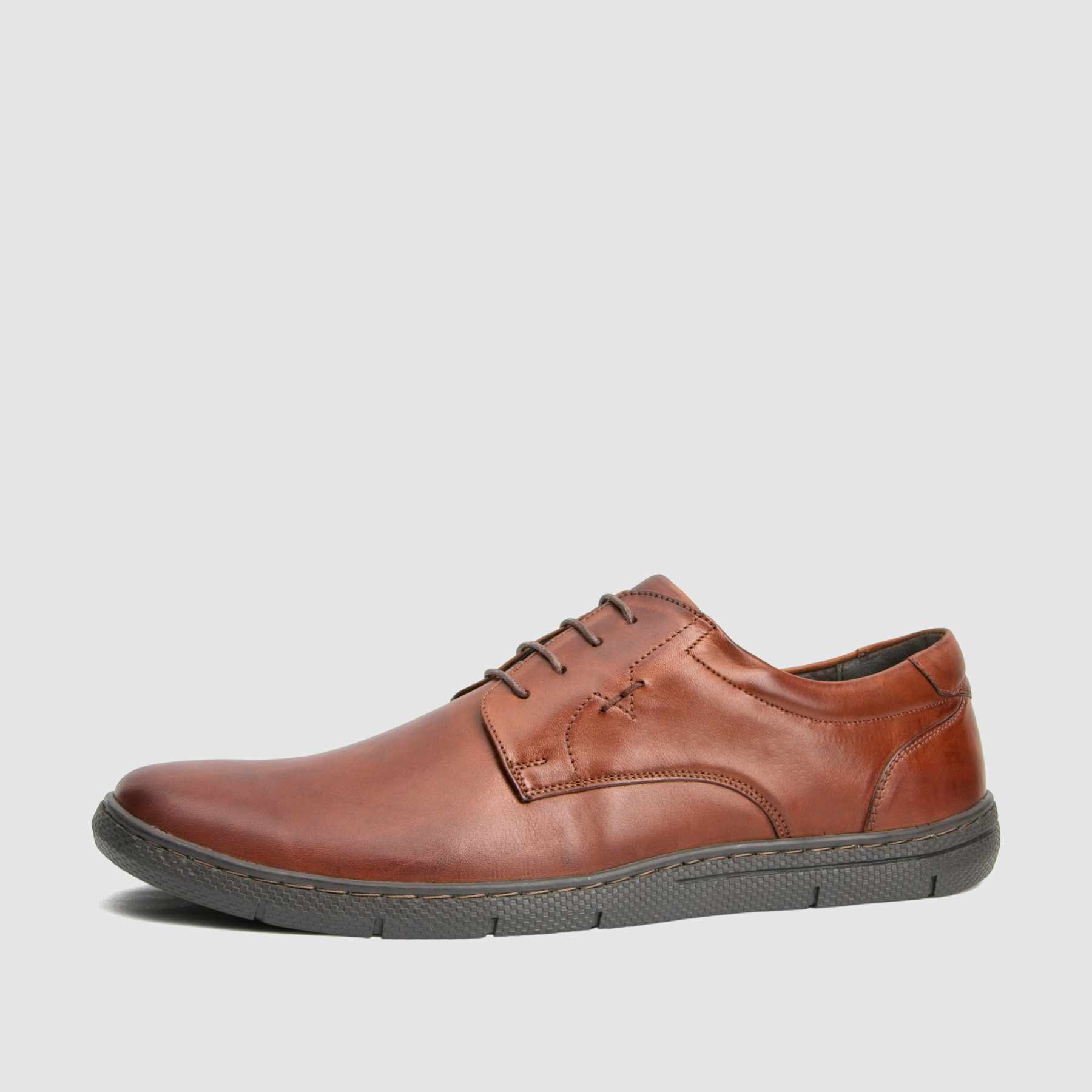 Casual shoe TAPI B-7264 brown smooth leather 